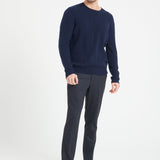 Pure Cashmere Cable Knit Round Neck Sweater (Zach 5)
