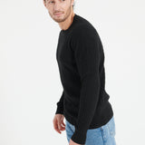 Pure Cashmere Cable Knit Round Neck Sweater (Zach 5)
