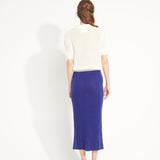 Pure Cashmere Long Skirt w/Slit (Ava 13)