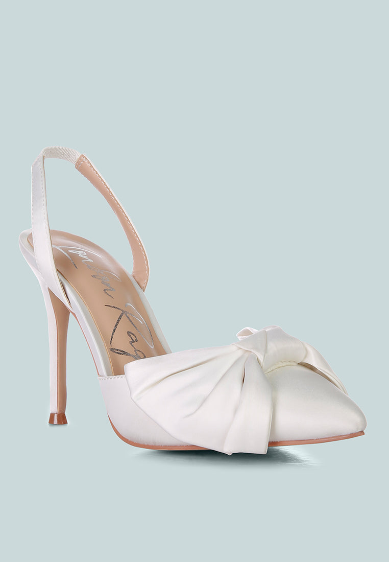Smitten Bow Stiletto Heel Slingback