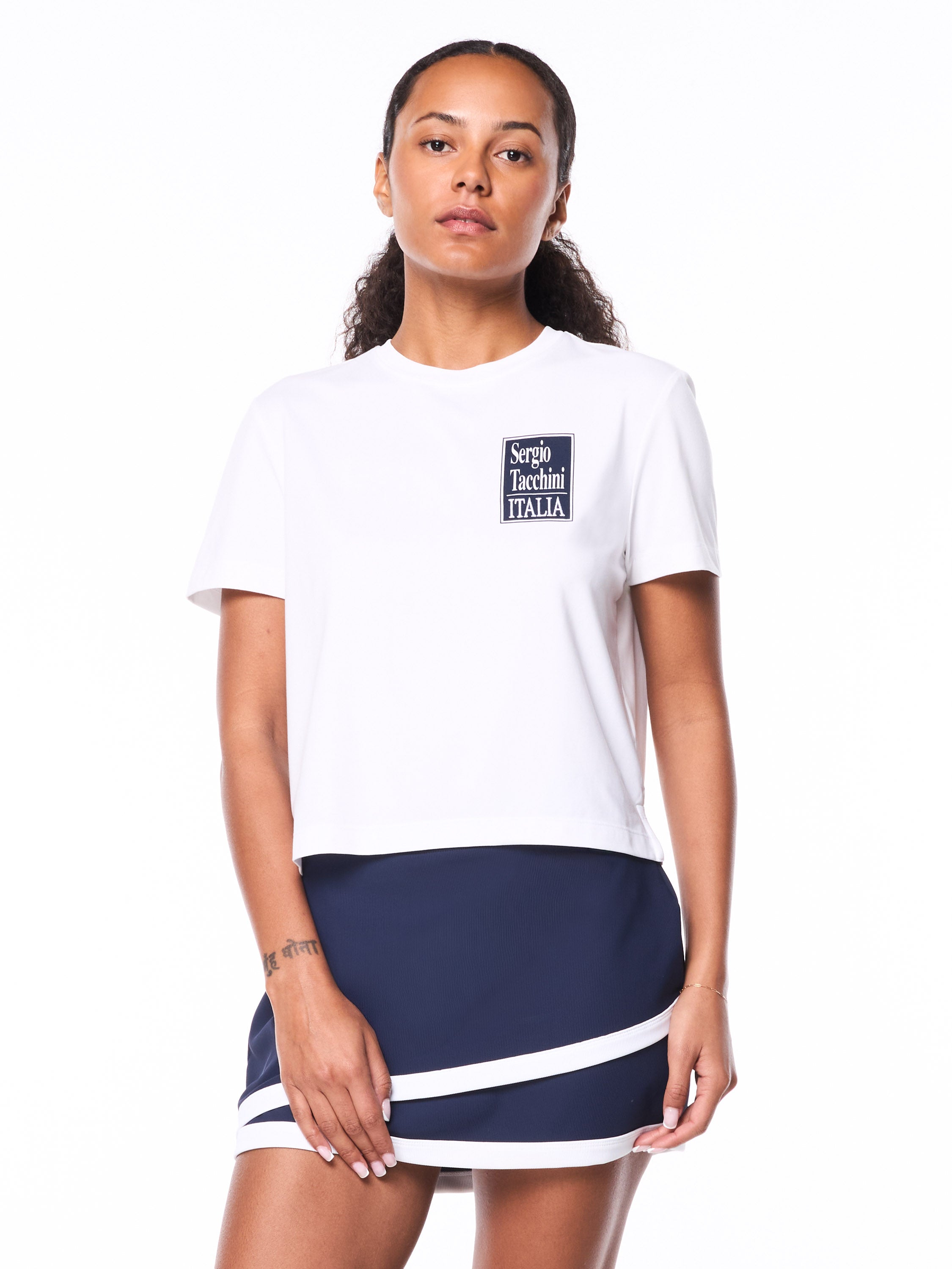 Women's Italia T-shirt-brilliant White