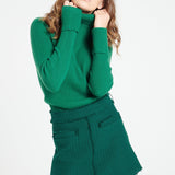 Pure Cashmere Turtleneck Ribbed Sweater (Mia 5)