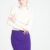Pure Cashmere Turtleneck Ribbed Sweater (Mia 5)