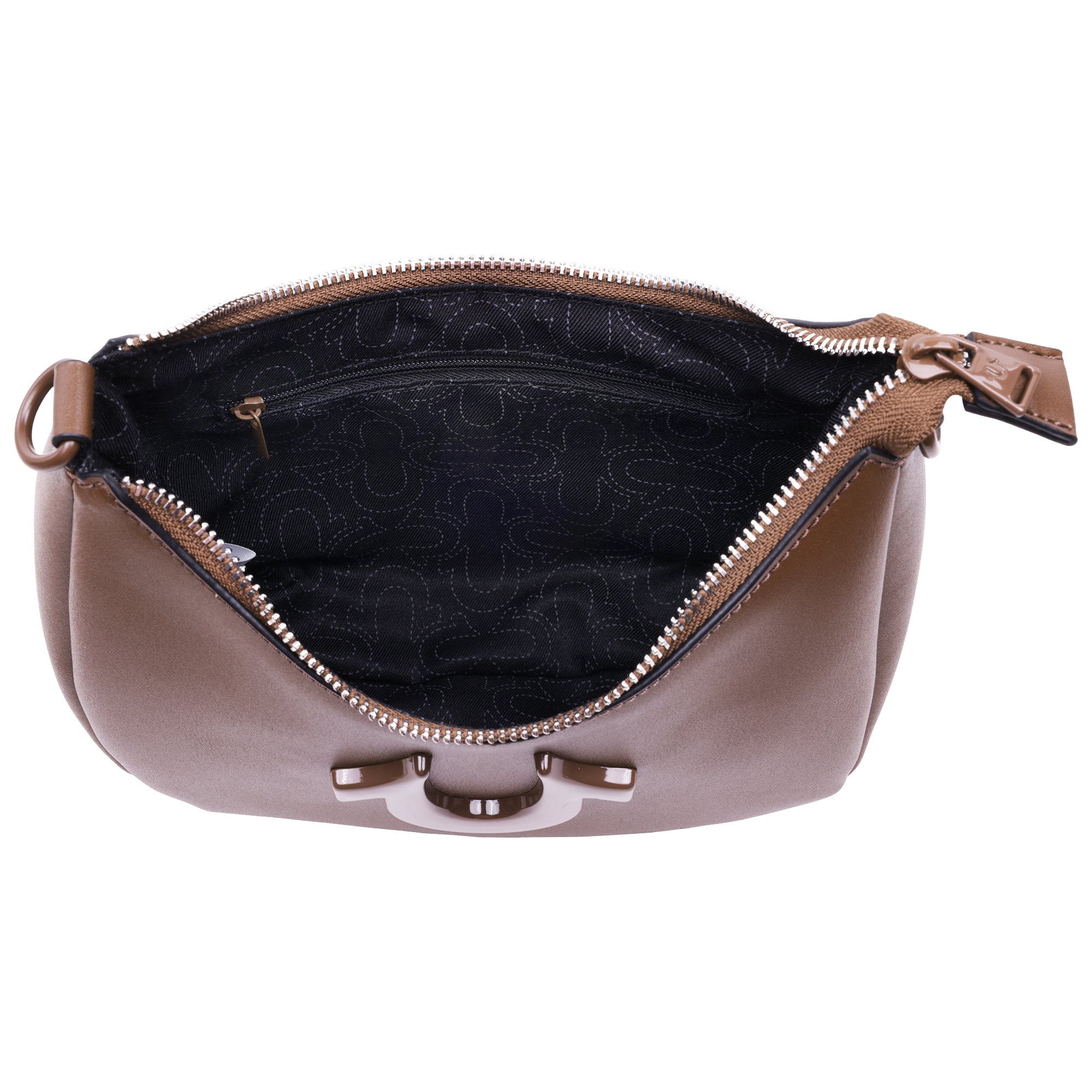 True Religion Logo Strap Crescent Hobo