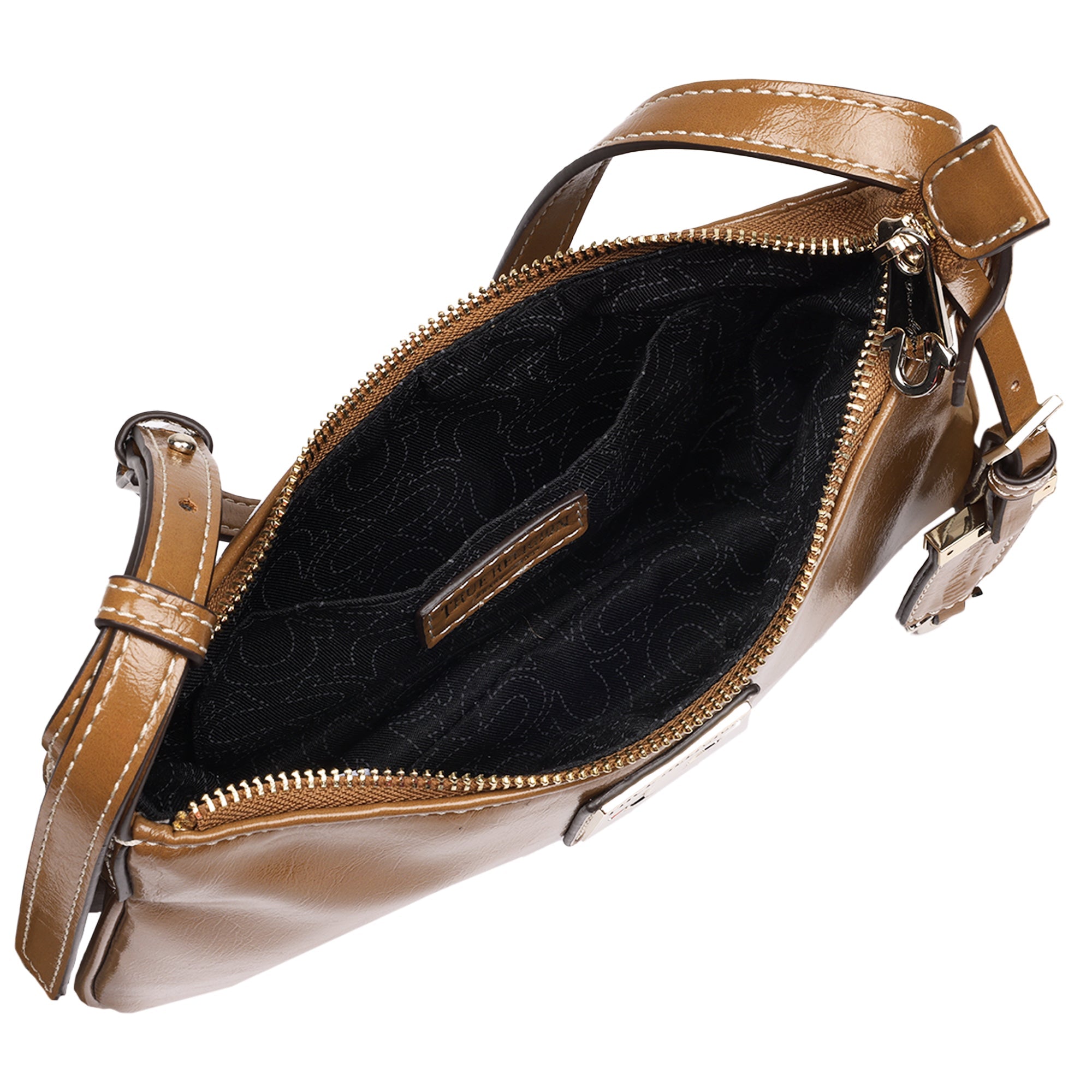 True Religion Crinkle Finish Shoulder Bag