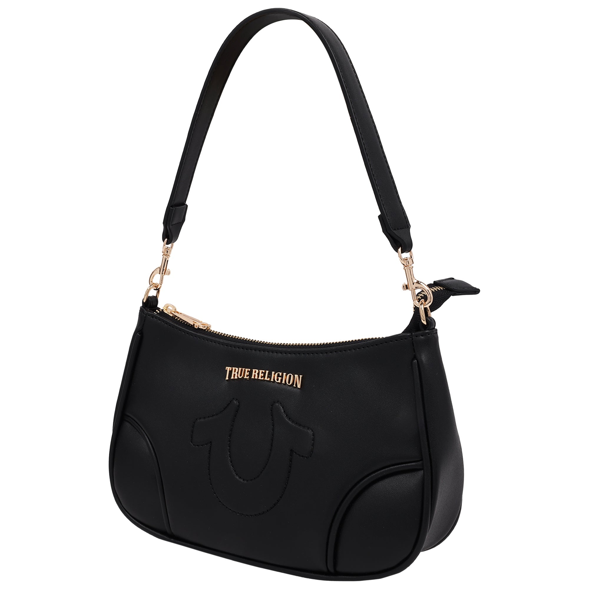 True Religion Trapunto Logo Shoulder Bag