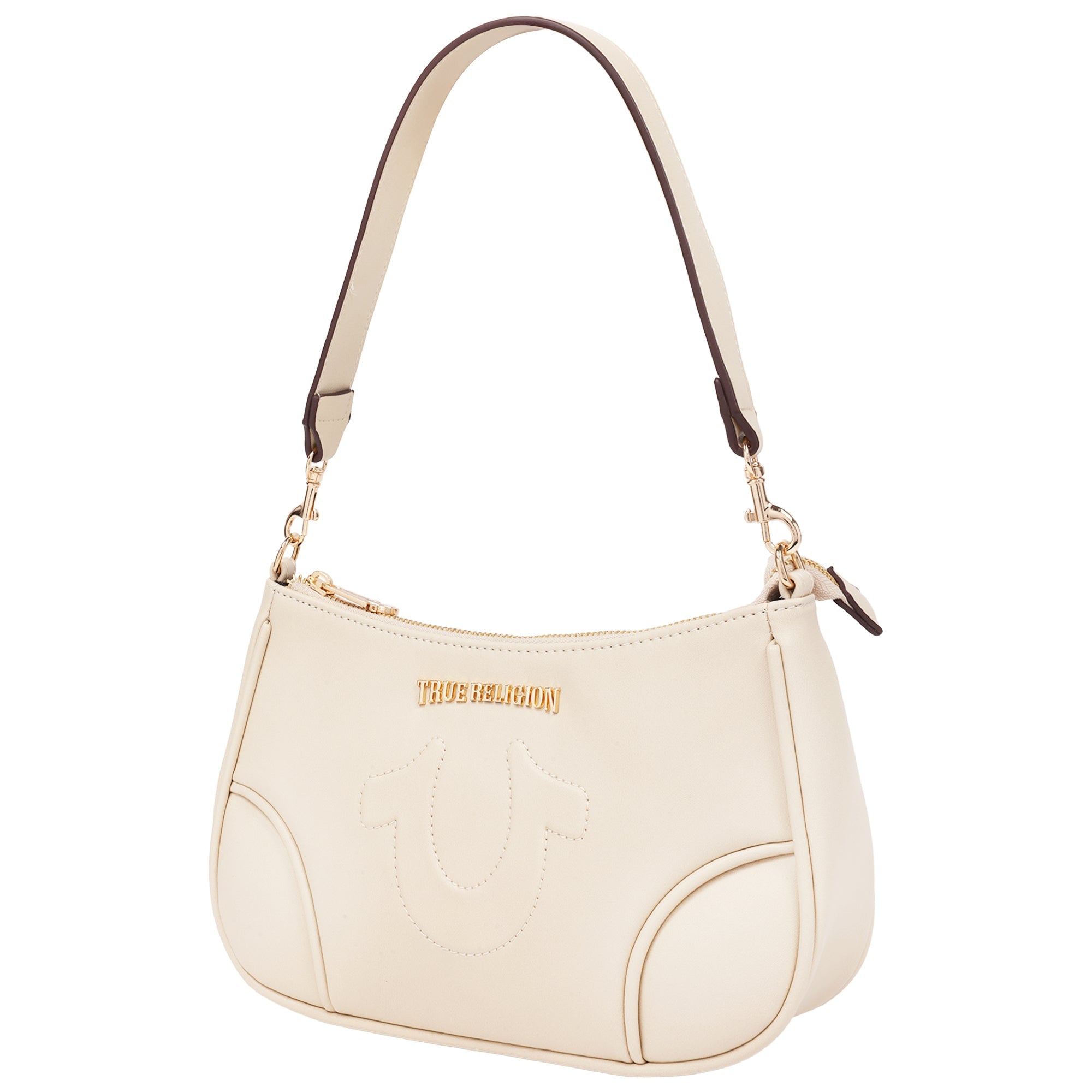 True Religion Trapunto Logo Shoulder Bag
