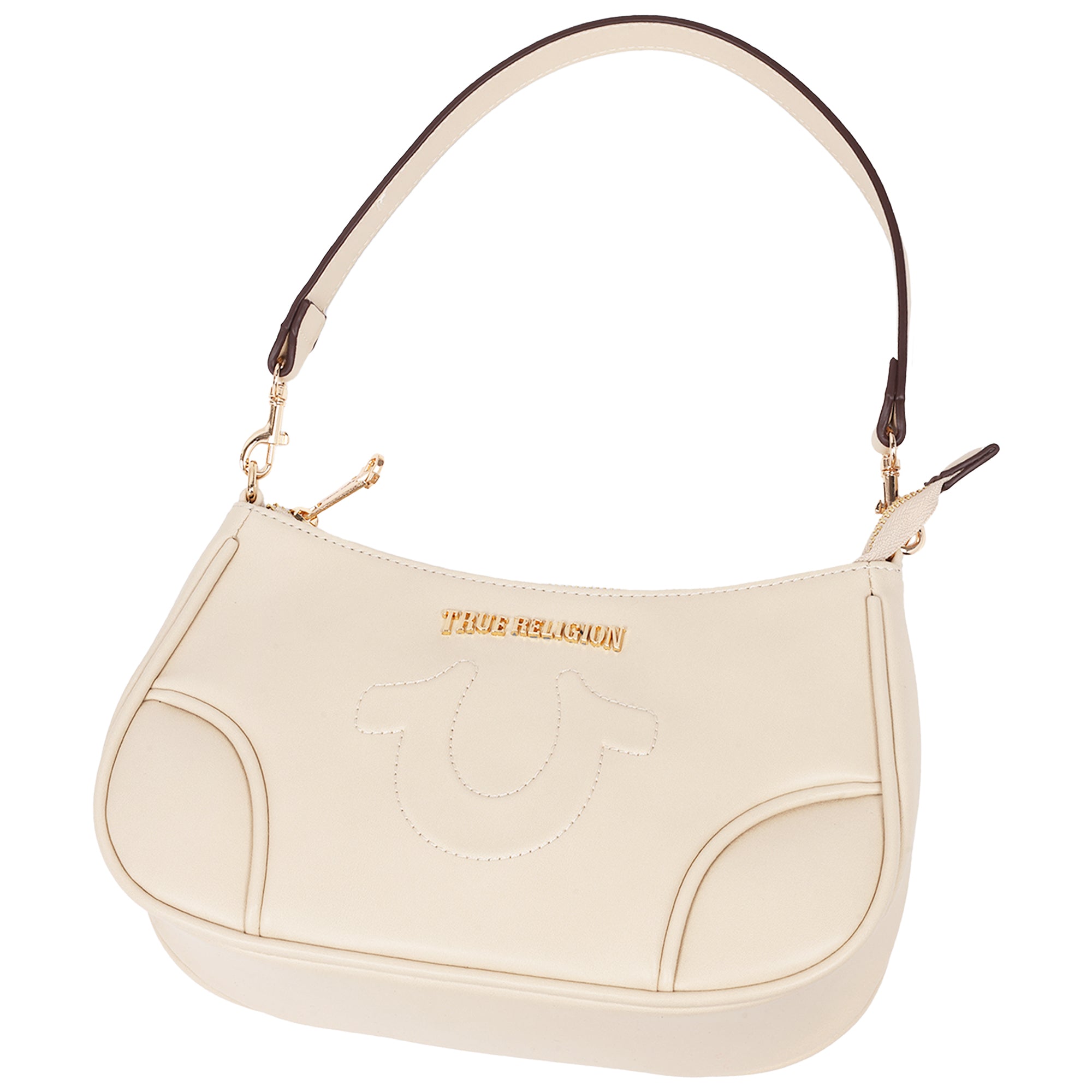 True Religion Trapunto Logo Shoulder Bag