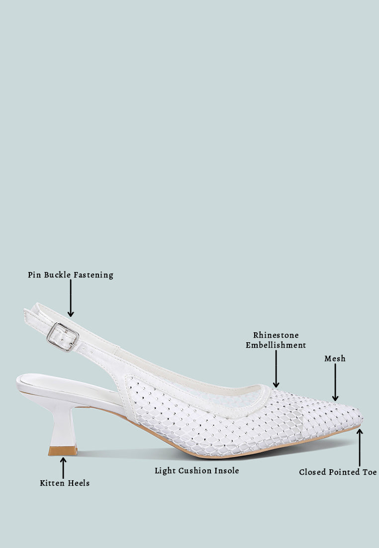 Siev Rhinestone Slingback