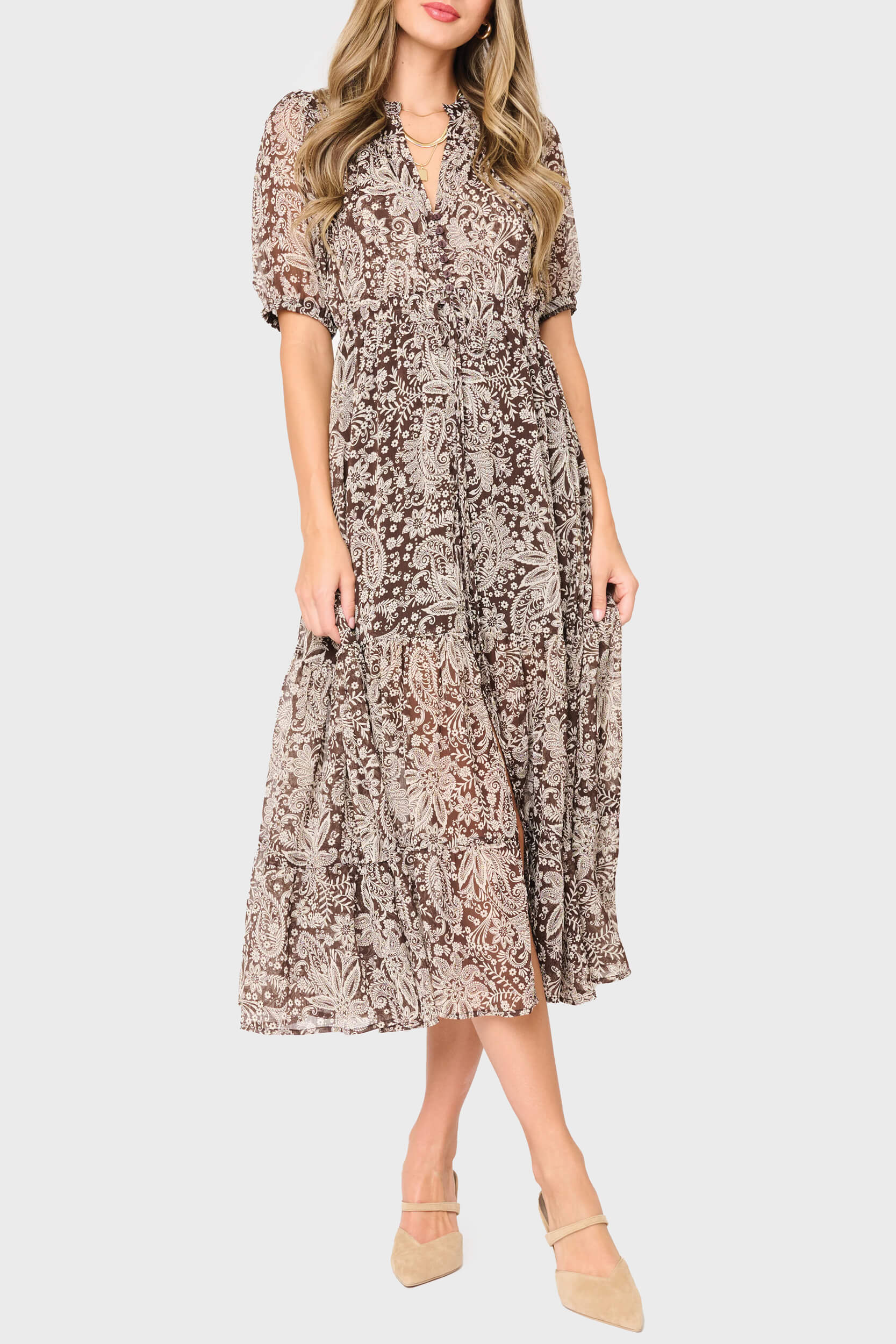 kira midi dress Lulus Kira Square Neck Midi Dress at Von Maur