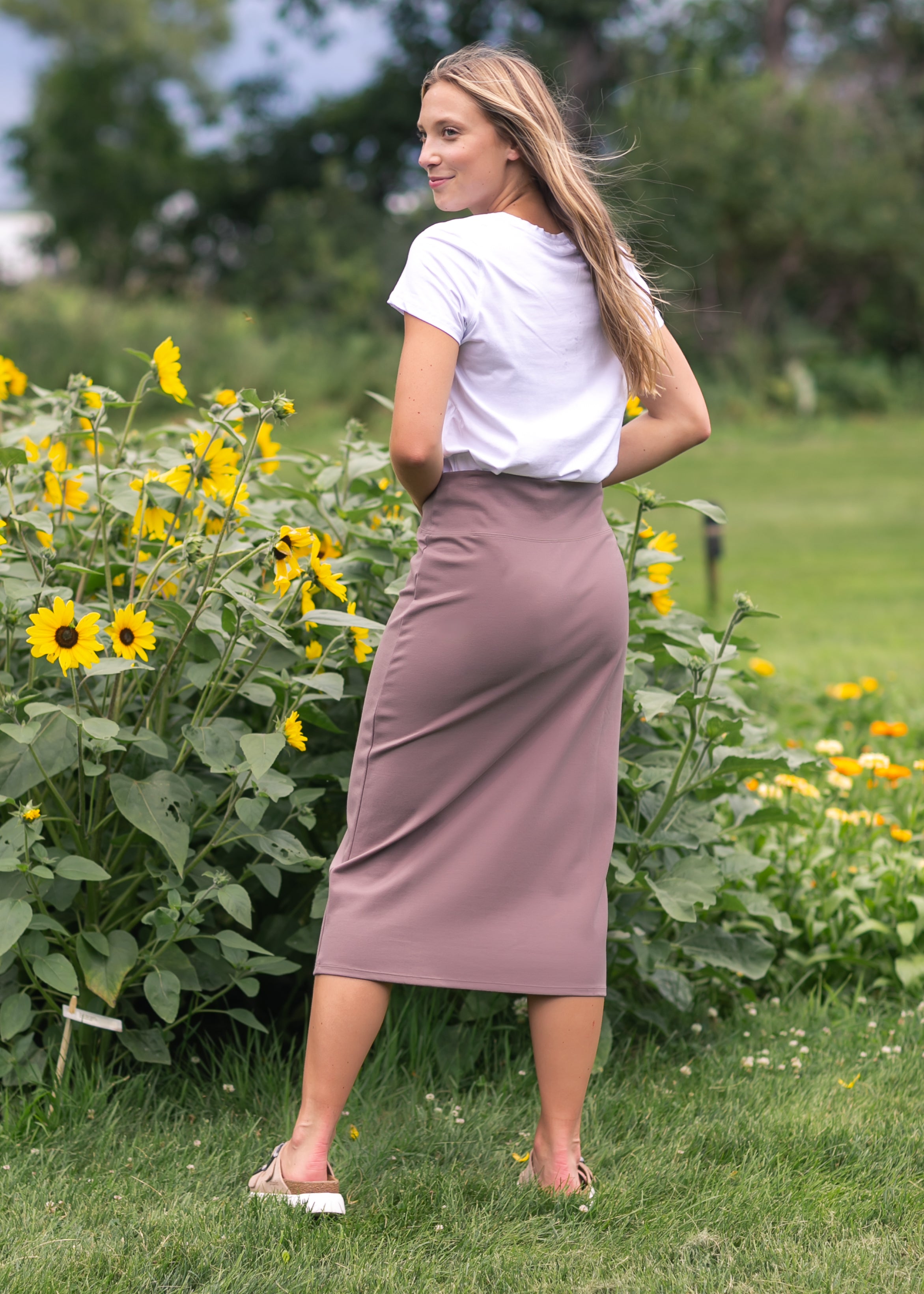 Quinn Midi Skirt 31 Inch | Includes Plus Size