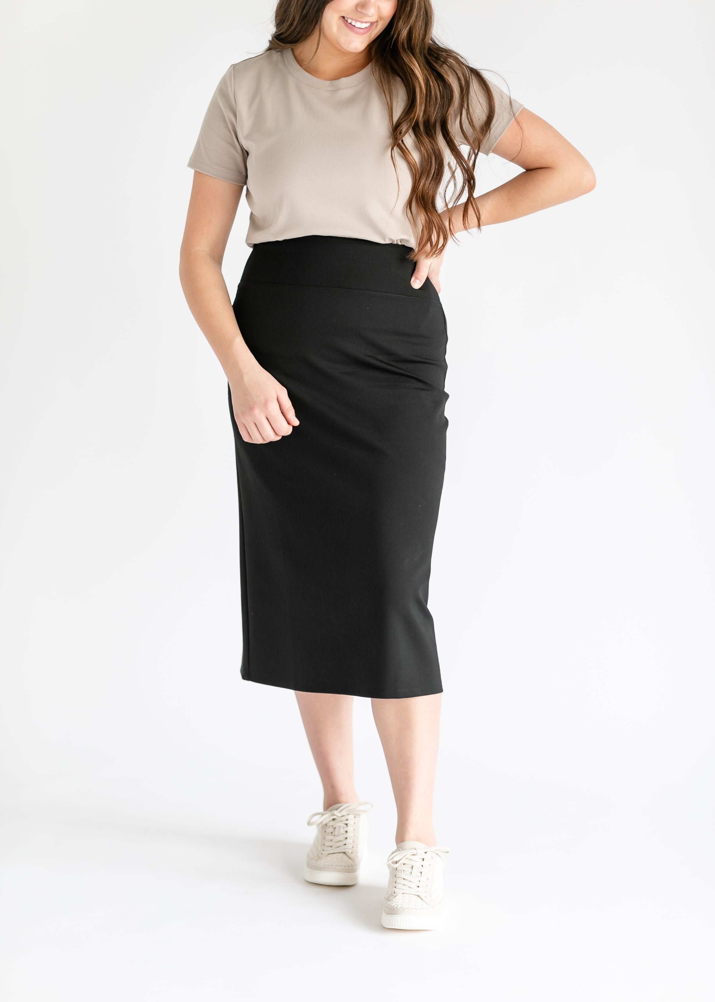 Quinn Midi Skirt 31 Inch | Includes Plus Size