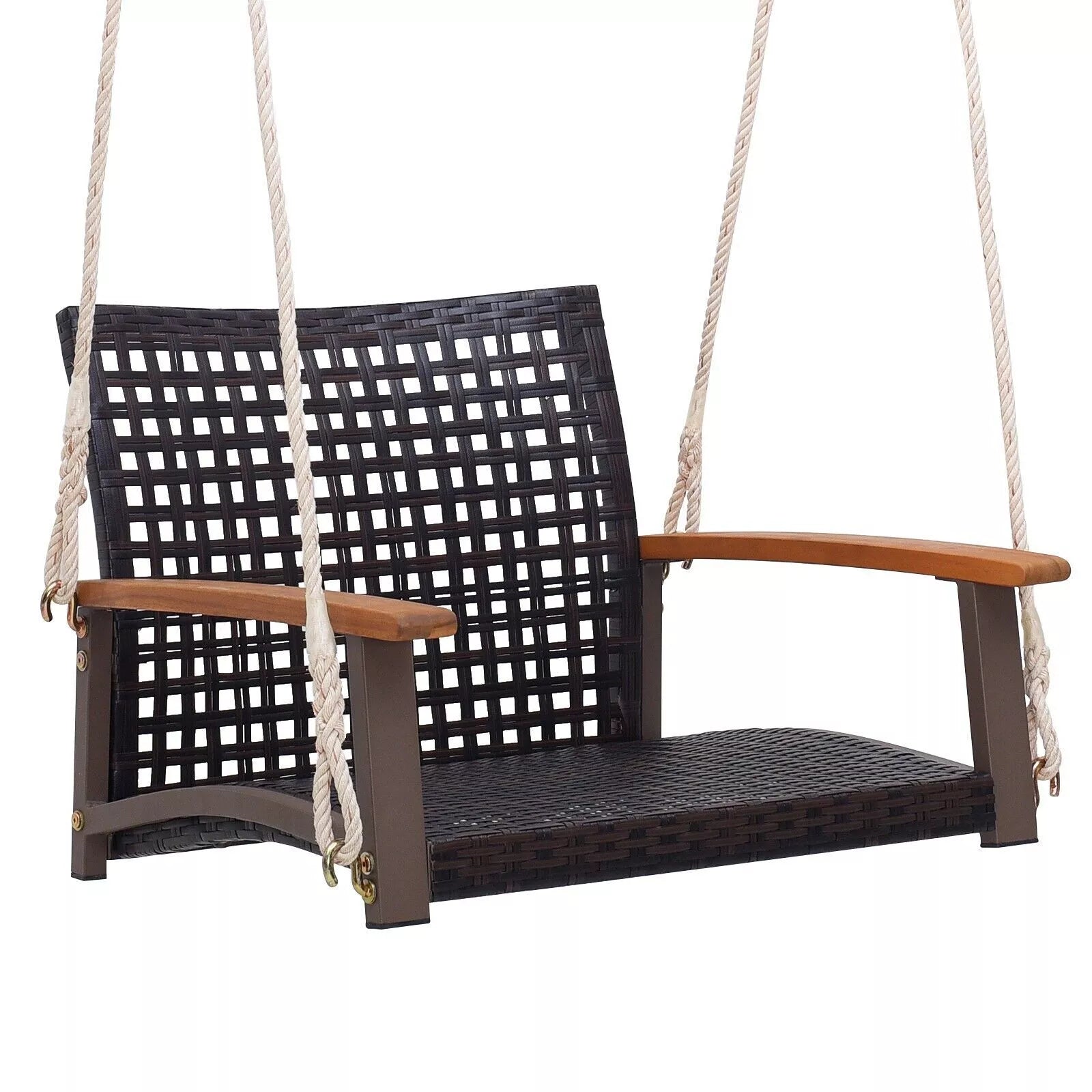 Bruce Outdoor Wooden Darden Swing Chair