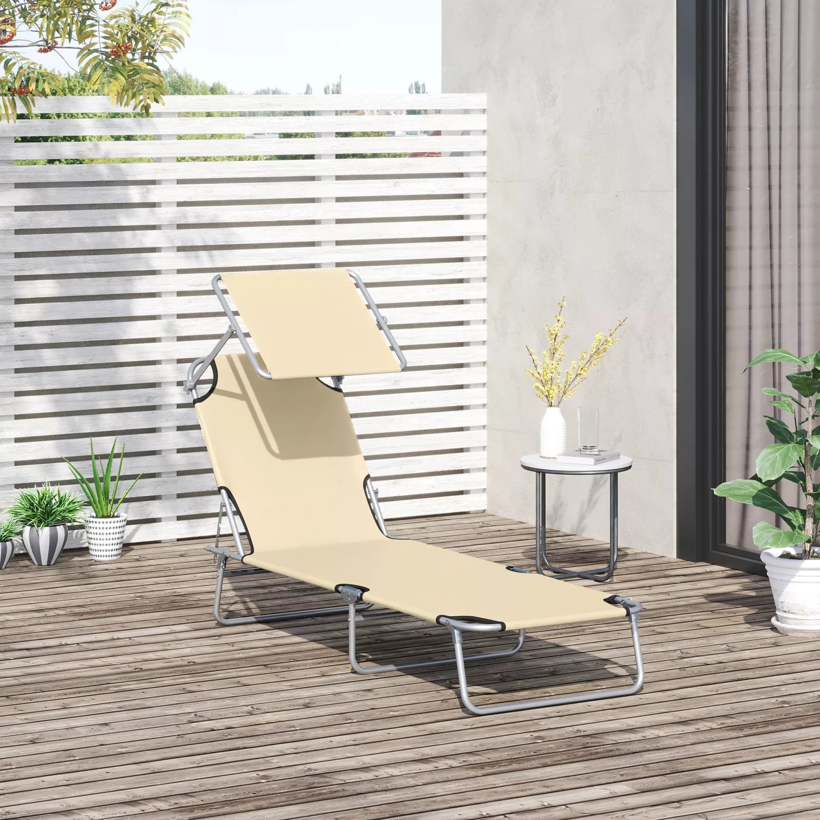 Macias Portable Outdoor Lounge Chair