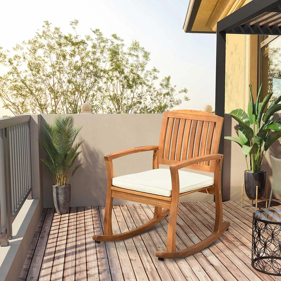 Dorothy Wooden Outdoor Patio Rocking Chair