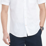 Tommy Hilfiger Men's Big & Tall Classic Fit Porter Textured Shirt White Size 3X
