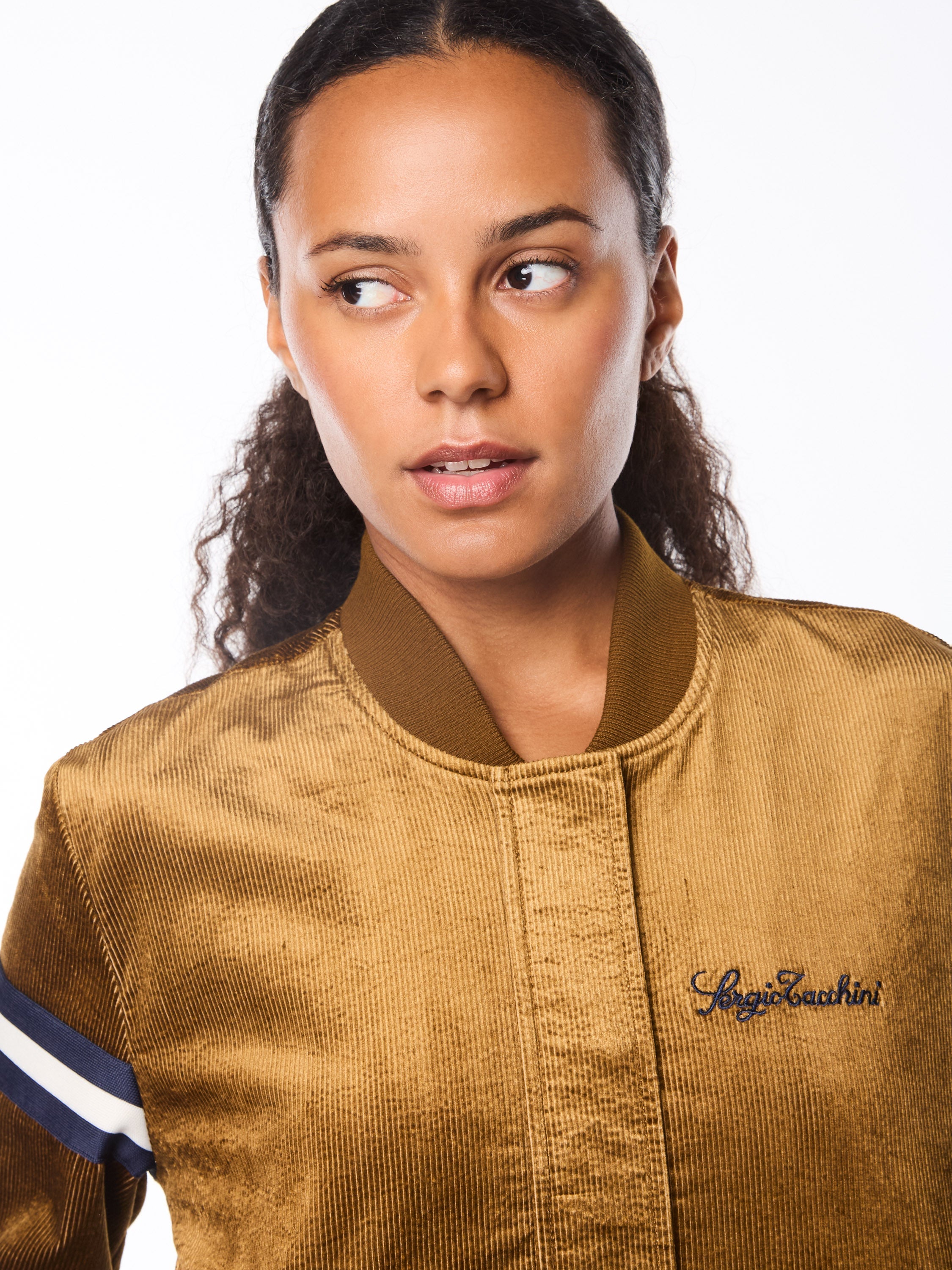 Women's Cordurato Track Jacket- Bronze Brown