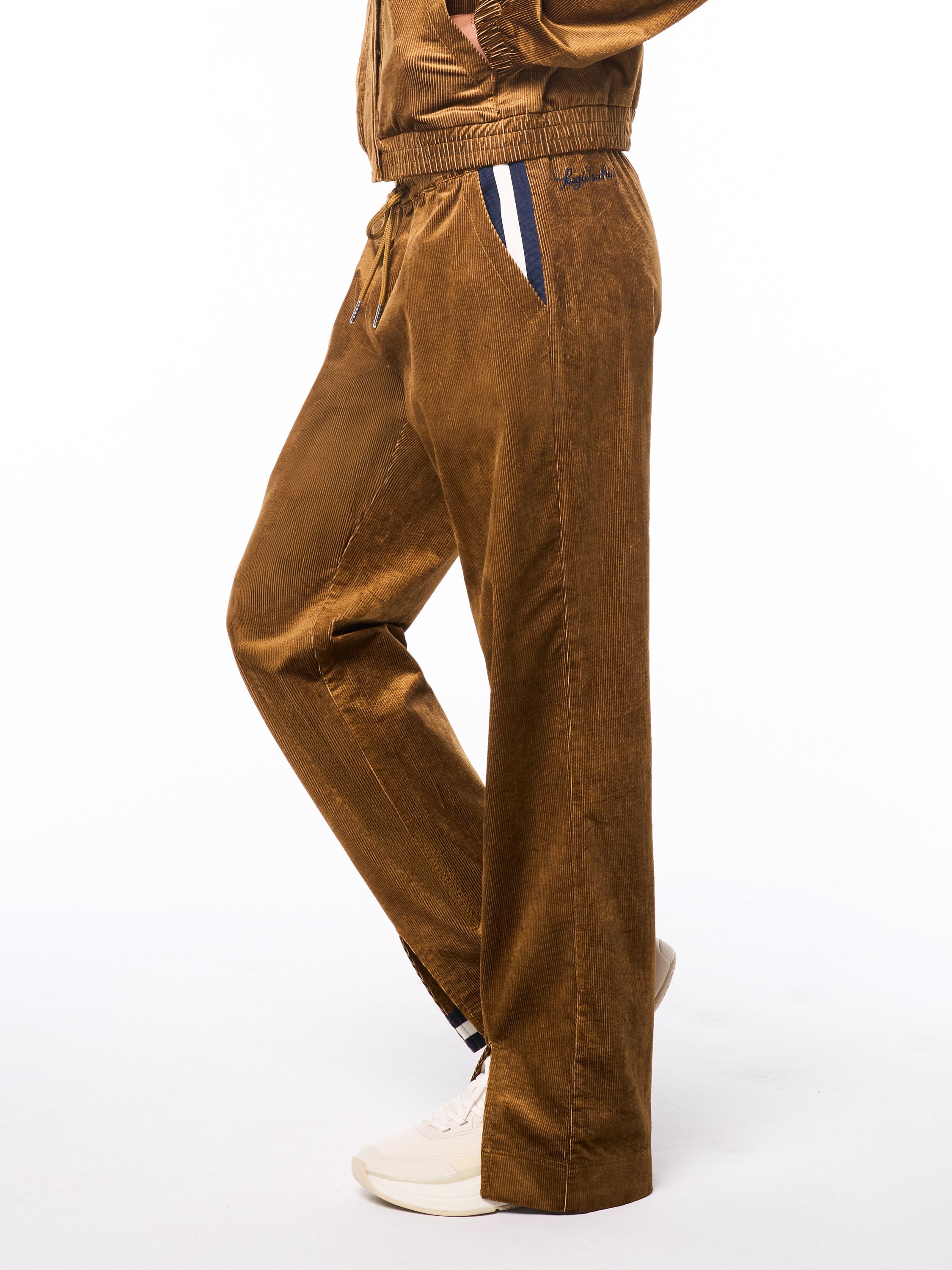 Women's Cordurato Track Pant- Bronze Brown