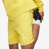 Calvin Klein Men's Logo Shorts Yellow Size Large