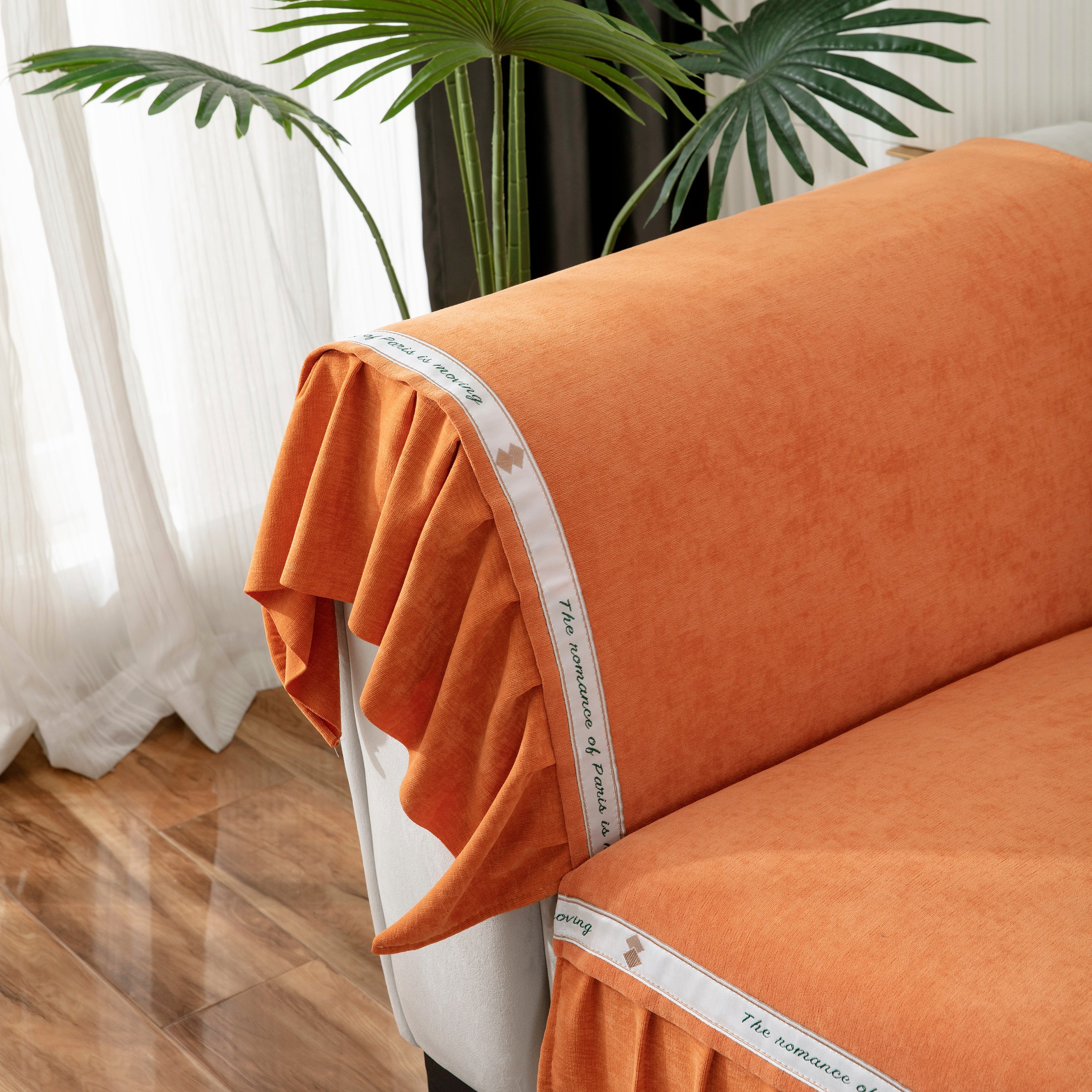 Non-slip Chenille Sofa Slipcovers With Skirt, Best Pet Sofa Protector Cover, Furniture Covers For Pets