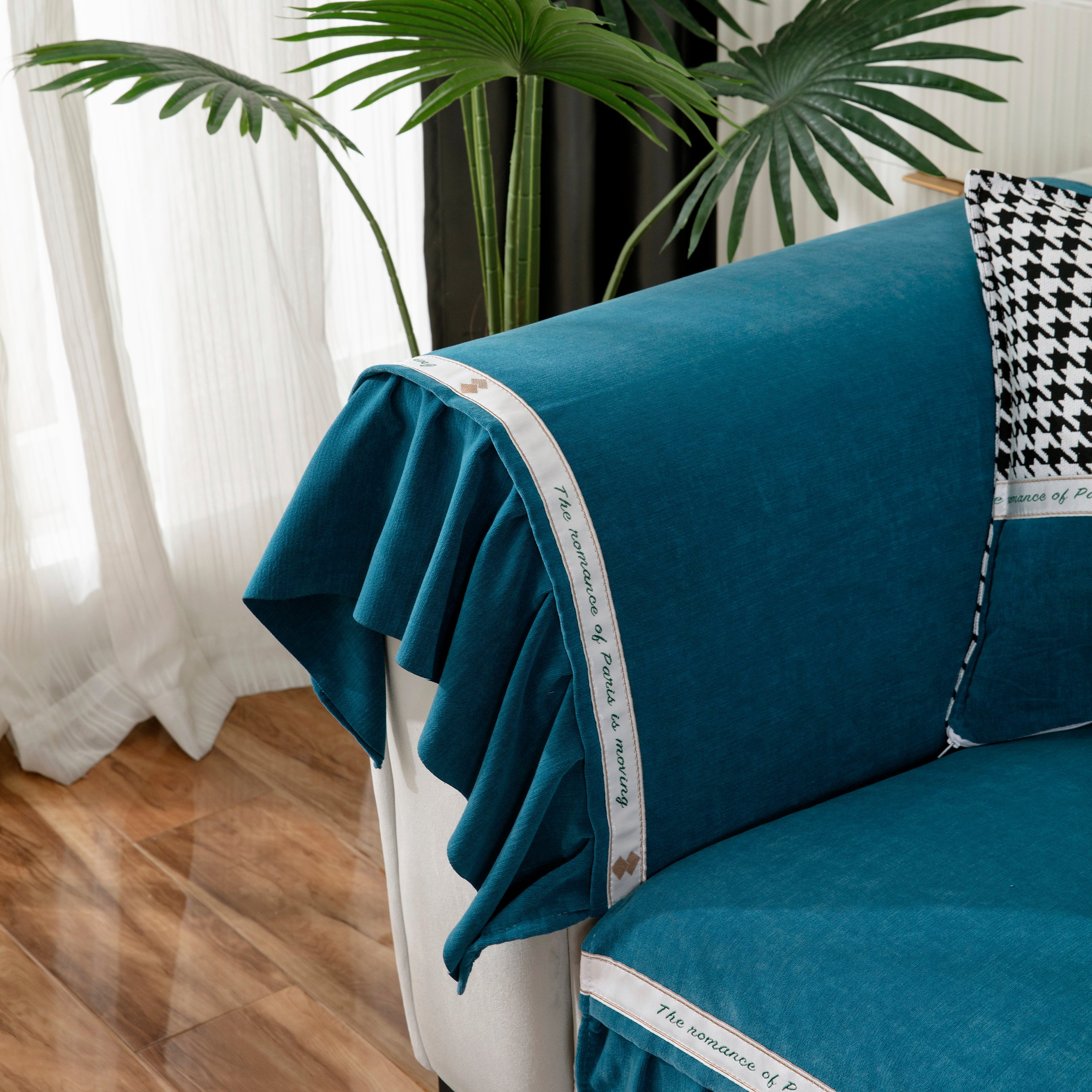 Non-slip Chenille Sofa Slipcovers With Skirt, Best Pet Sofa Protector Cover, Furniture Covers For Pets