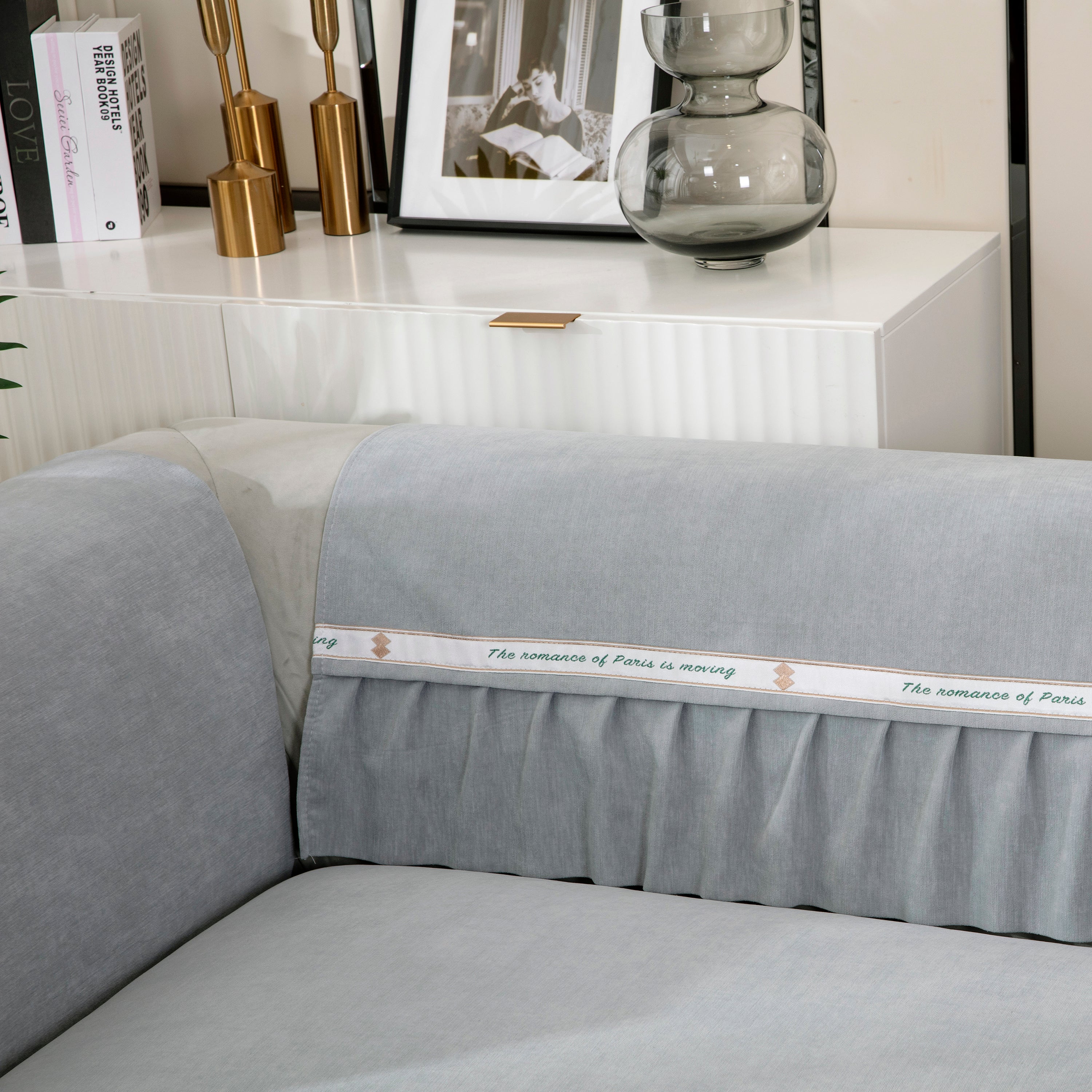 Non-slip Chenille Sofa Slipcovers With Skirt, Best Pet Sofa Protector Cover, Furniture Covers For Pets