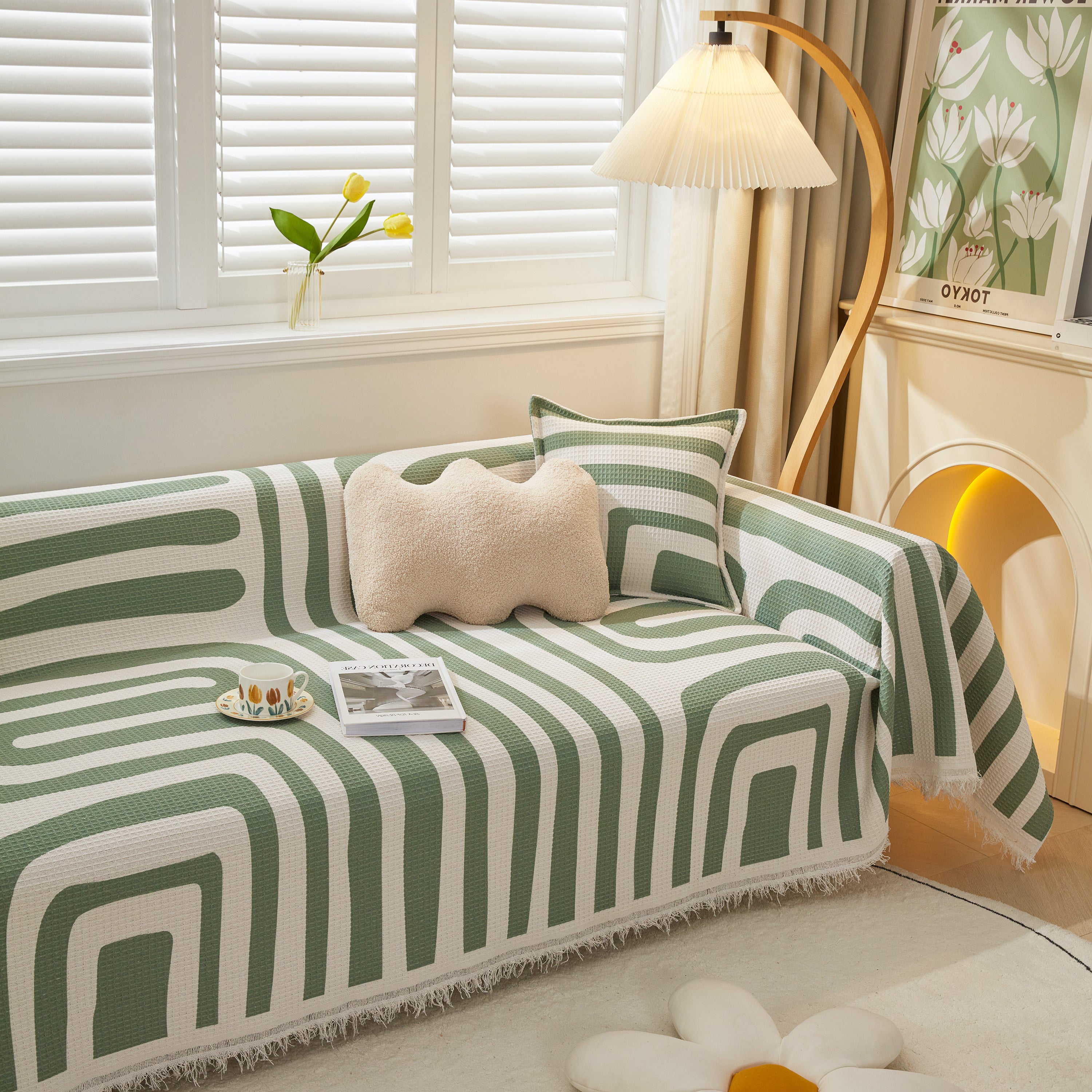 Furniture Covers For Pets, Waffle Lattice Fabric Sofa Throw, Couch Cover Blanket Throw
