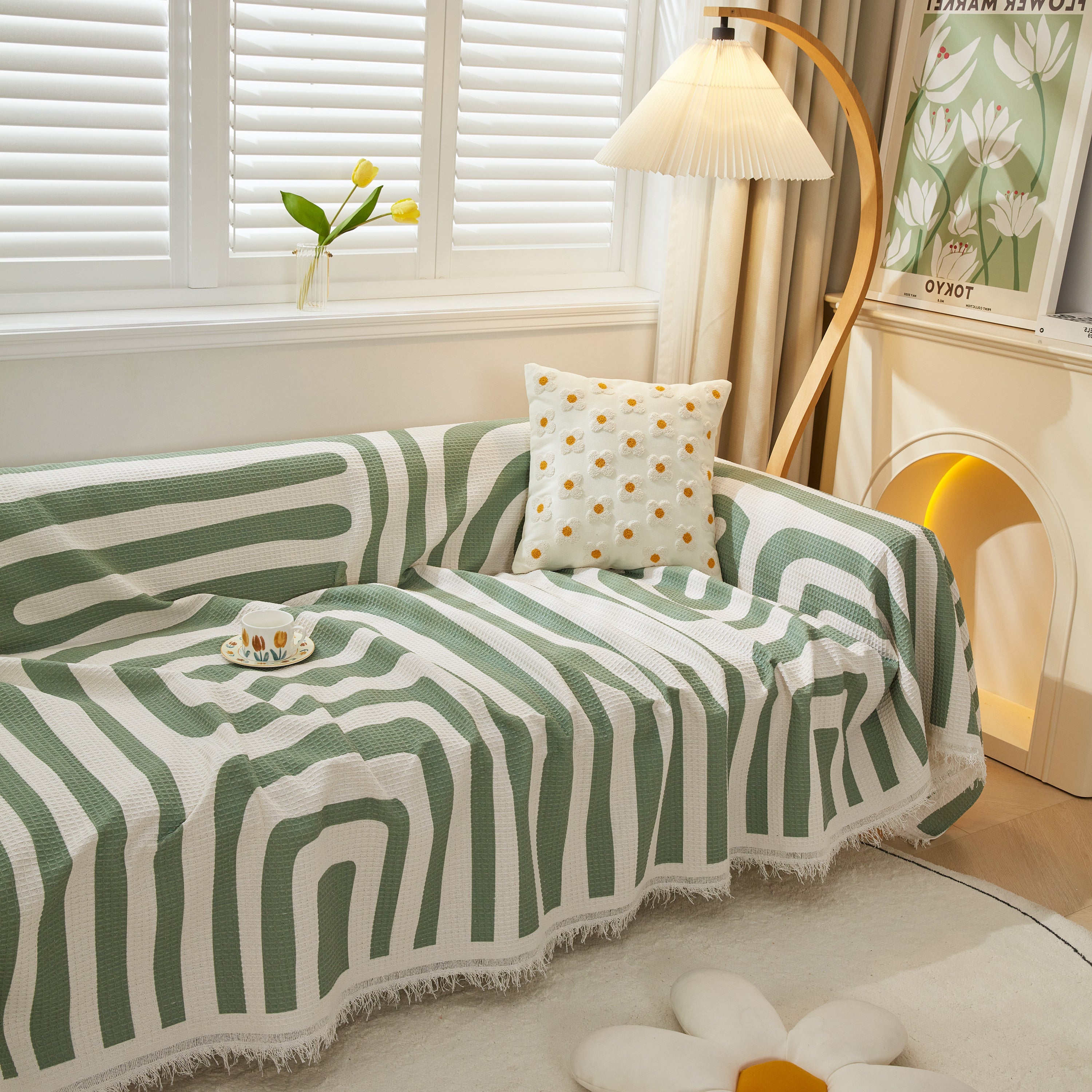 Furniture Covers For Pets, Waffle Lattice Fabric Sofa Throw, Couch Cover Blanket Throw