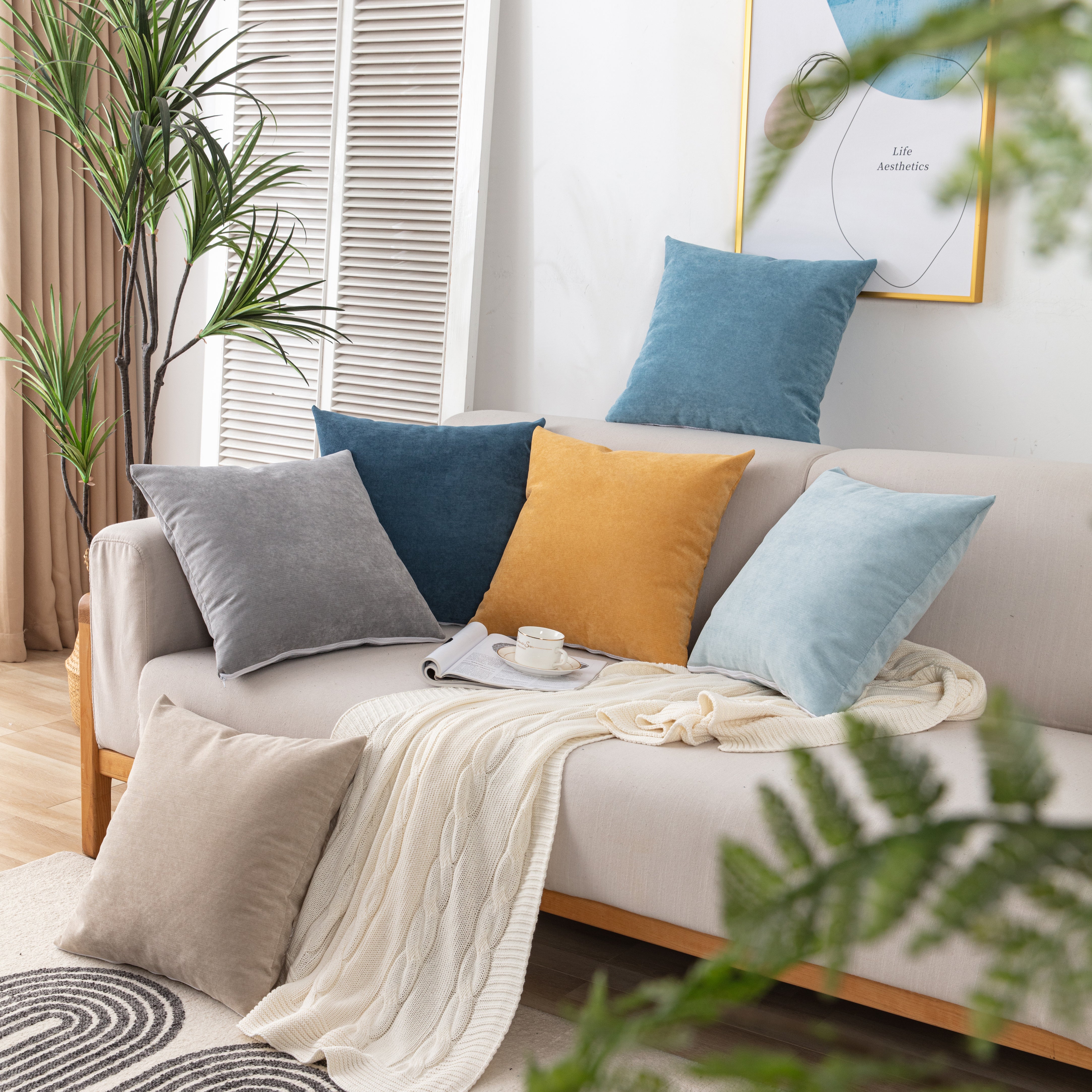 Waterproof Scratch-resistant Furniture Covers For Pets, Non-slip Couch Cover Throw