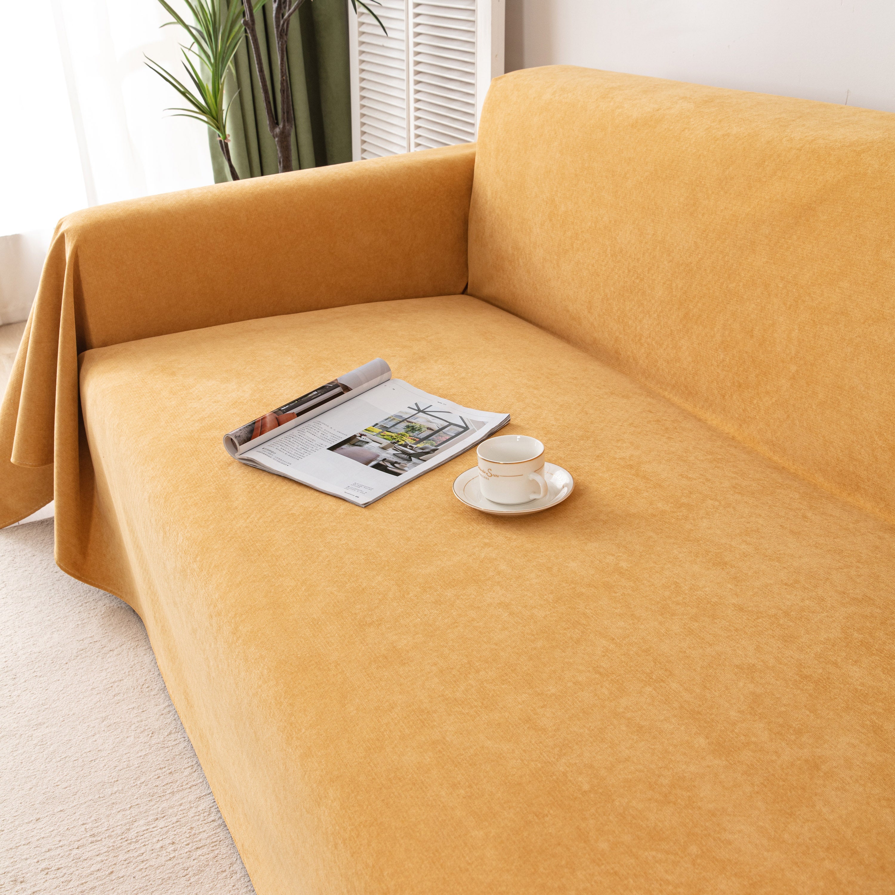 Waterproof Scratch-resistant Furniture Covers For Pets, Non-slip Couch Cover Throw