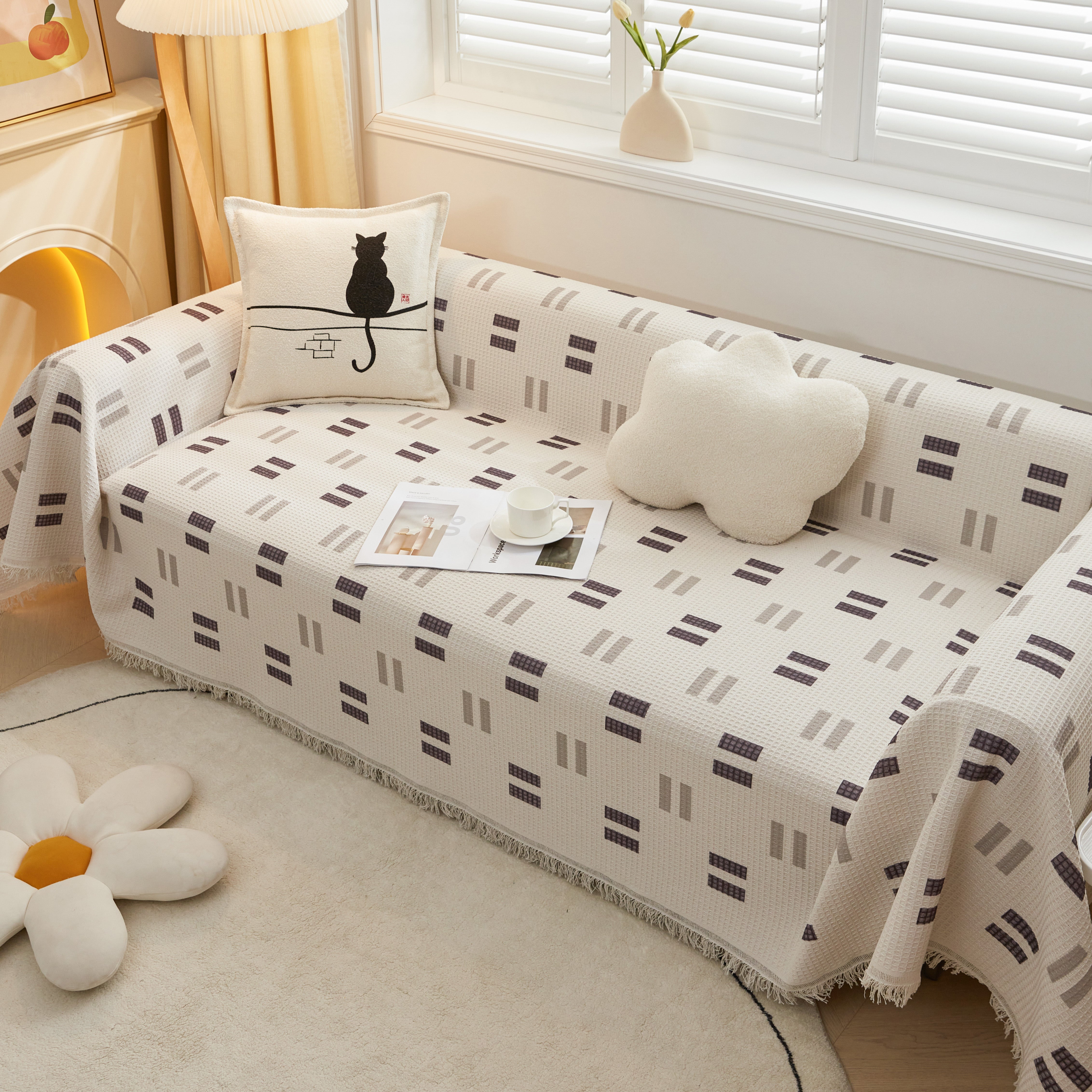 High-quality Fabric Non-slip Sofa Cover Throw, Throw Blankets For Couch, Furniture Covers For Pets