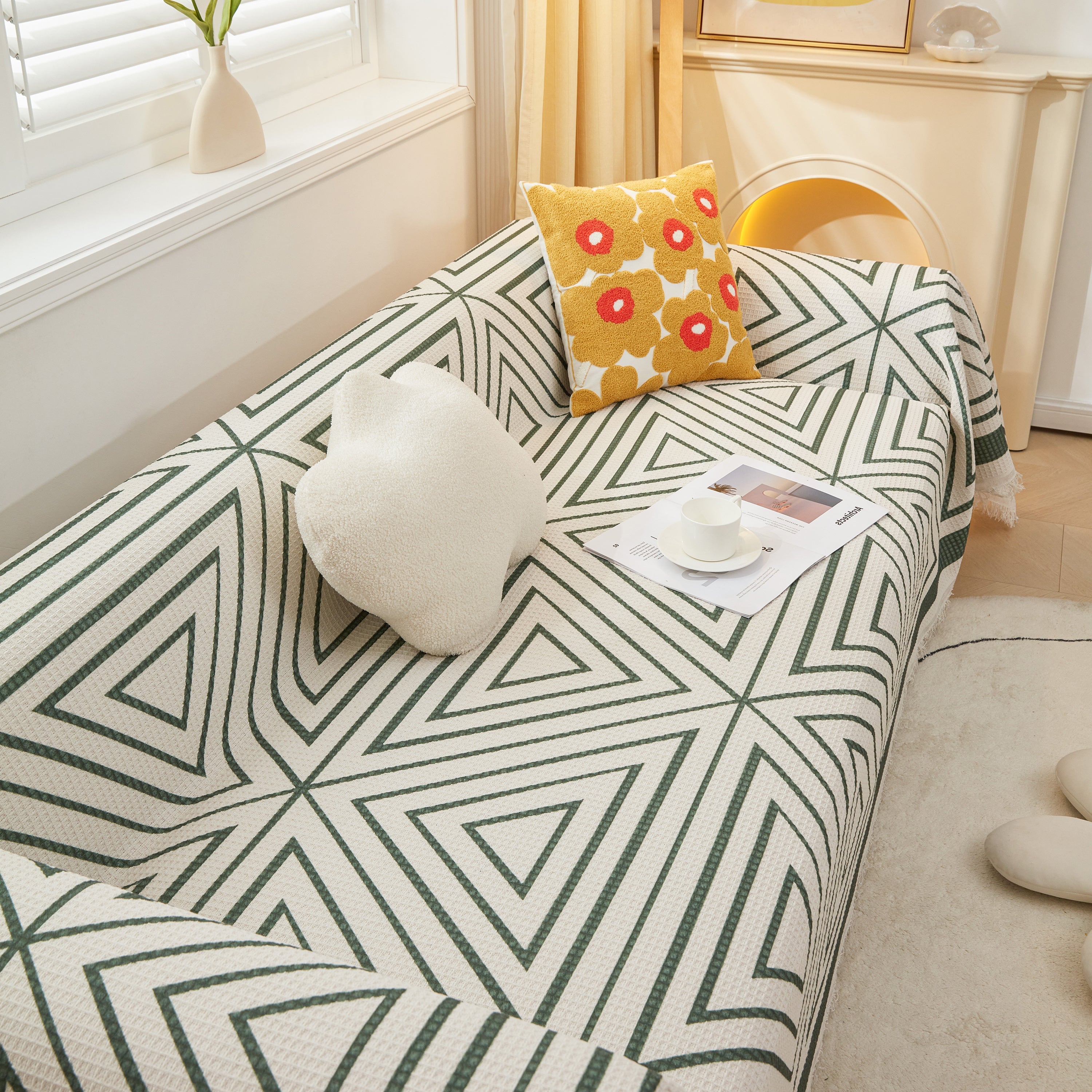 Large Couch Cover Throw, L Shape Sofa Cover For Sectional Couch Pet Friendly Furniture Protector