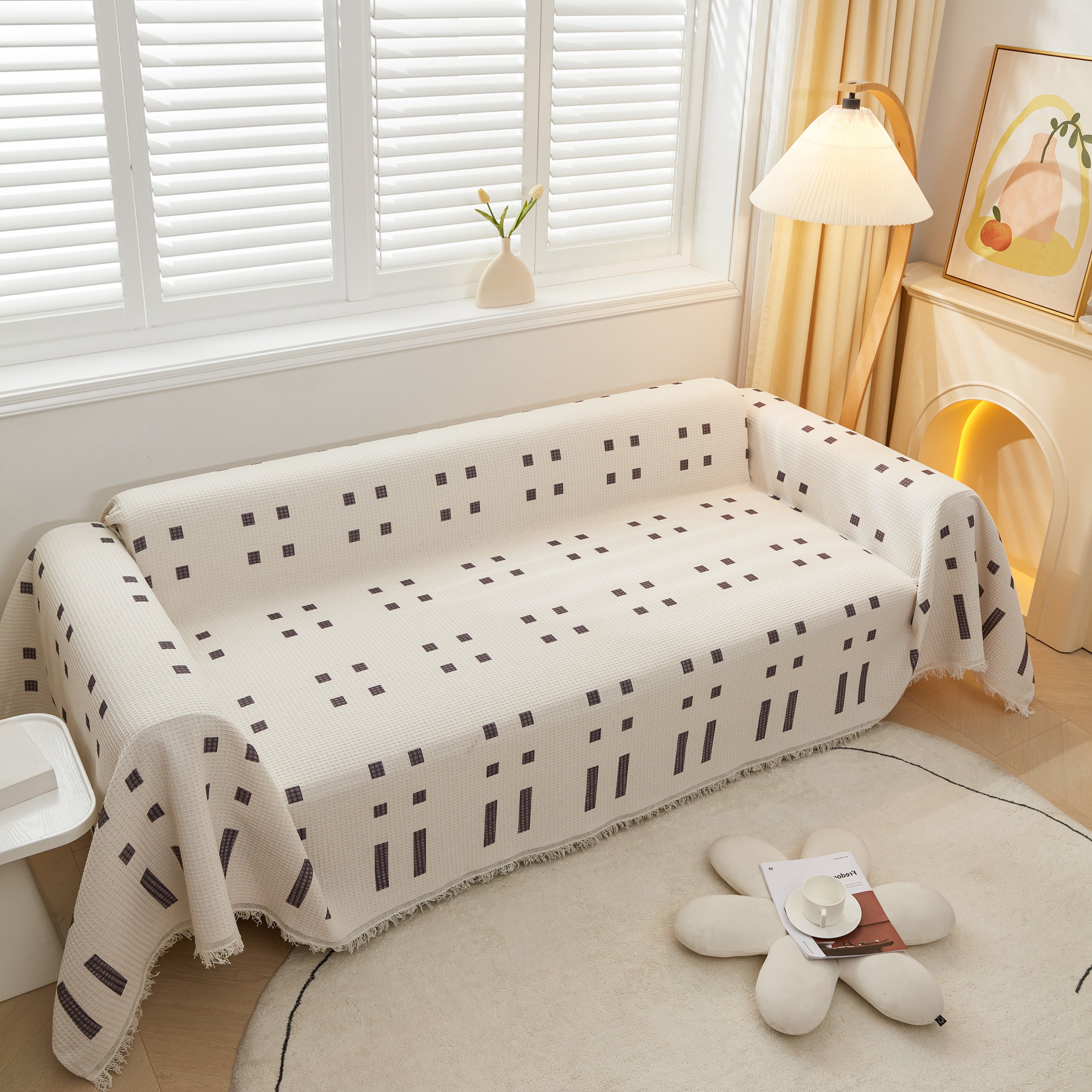 Large Couch Cover Throw, L Shape Sofa Cover For Sectional Couch Pet Friendly Furniture Protector