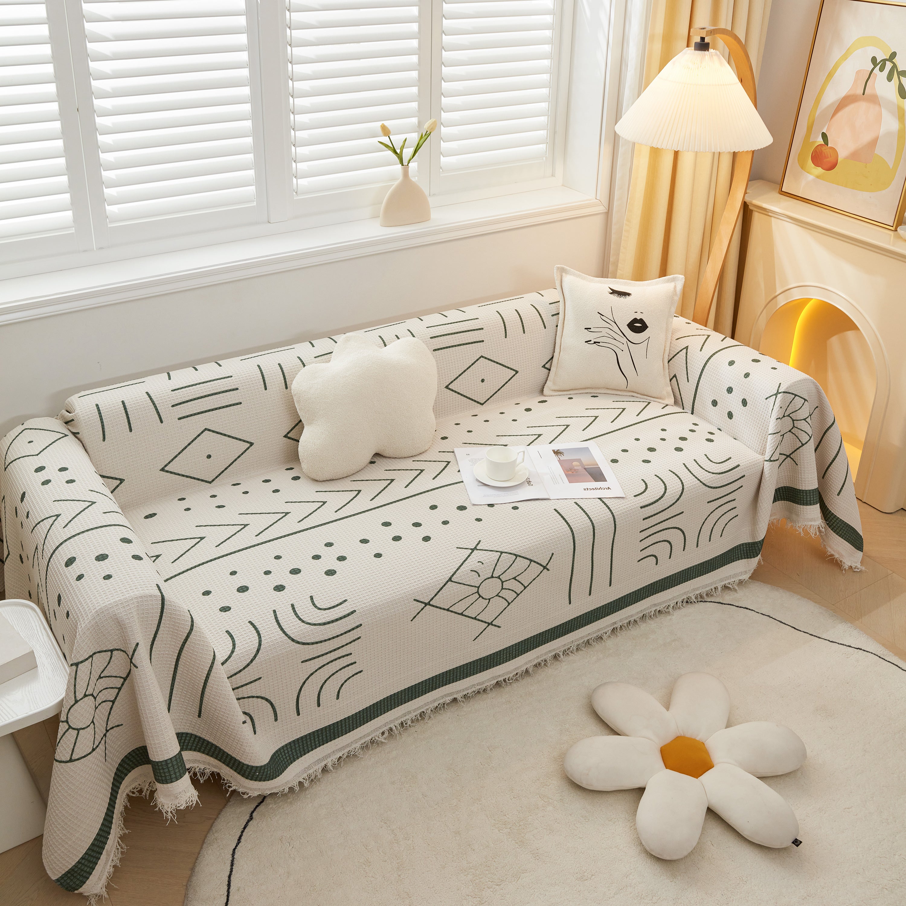 Large Couch Cover Throw, L Shape Sofa Cover For Sectional Couch Pet Friendly Furniture Protector