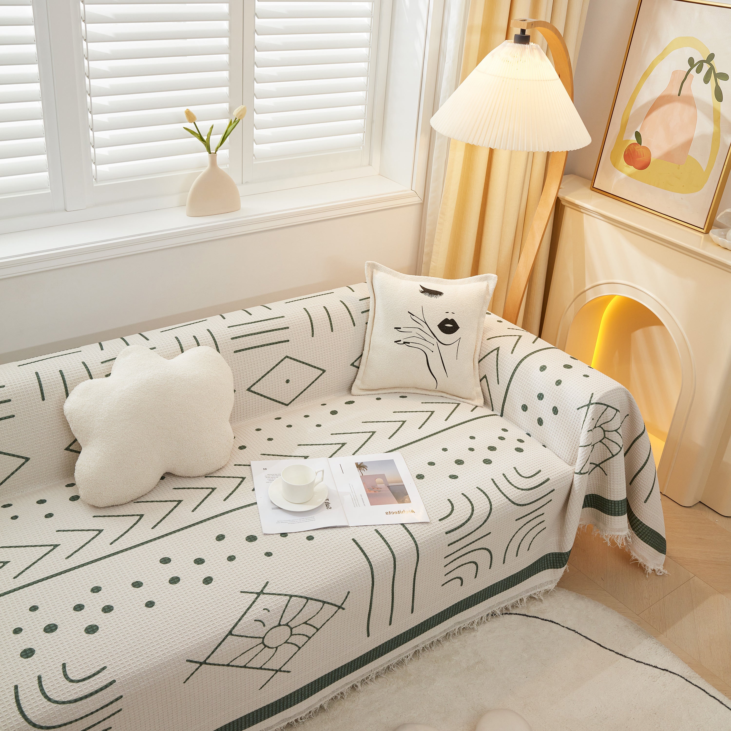 Large Couch Cover Throw, L Shape Sofa Cover For Sectional Couch Pet Friendly Furniture Protector