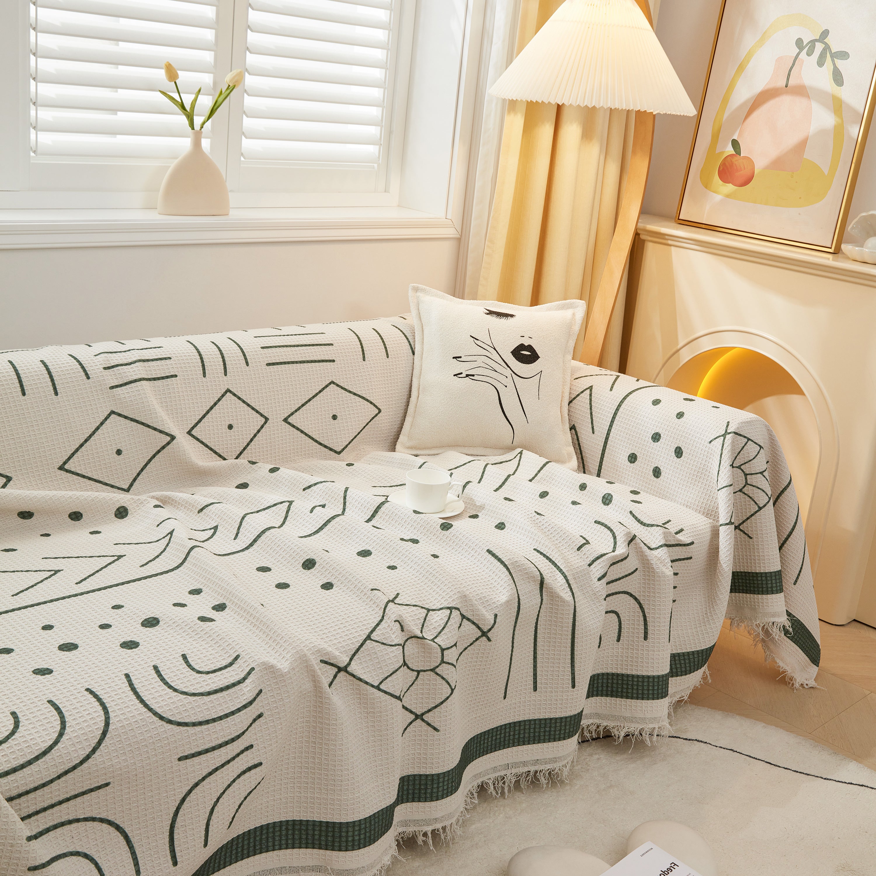 Large Couch Cover Throw, L Shape Sofa Cover For Sectional Couch Pet Friendly Furniture Protector