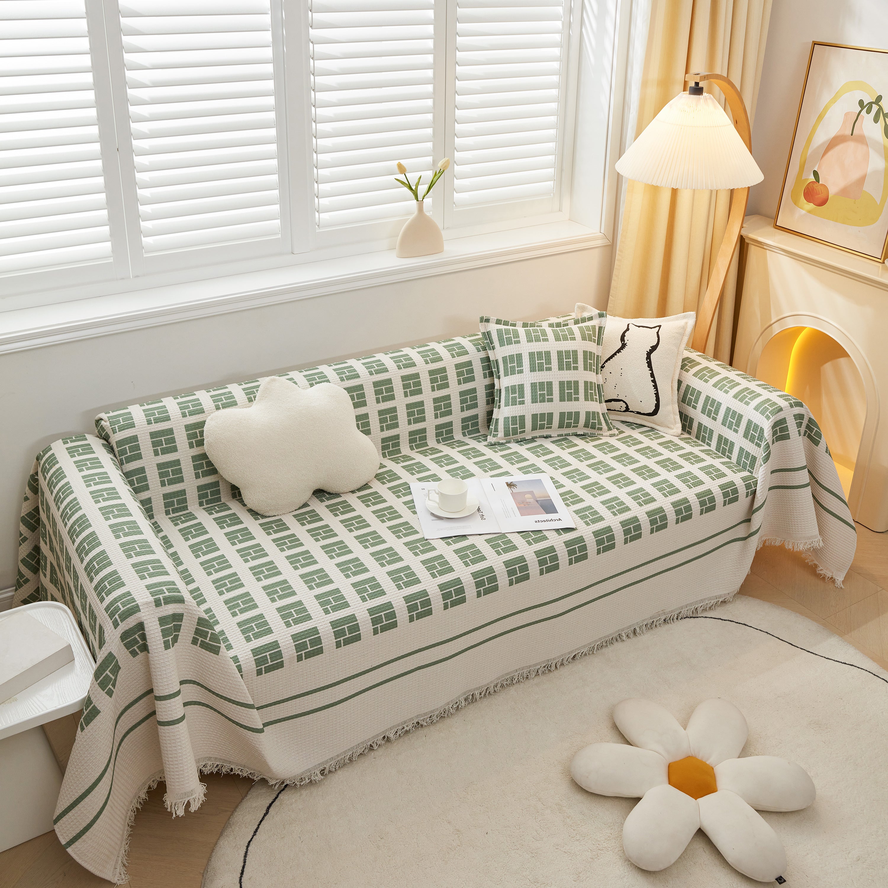 Large Couch Cover Throw, L Shape Sofa Cover For Sectional Couch Pet Friendly Furniture Protector