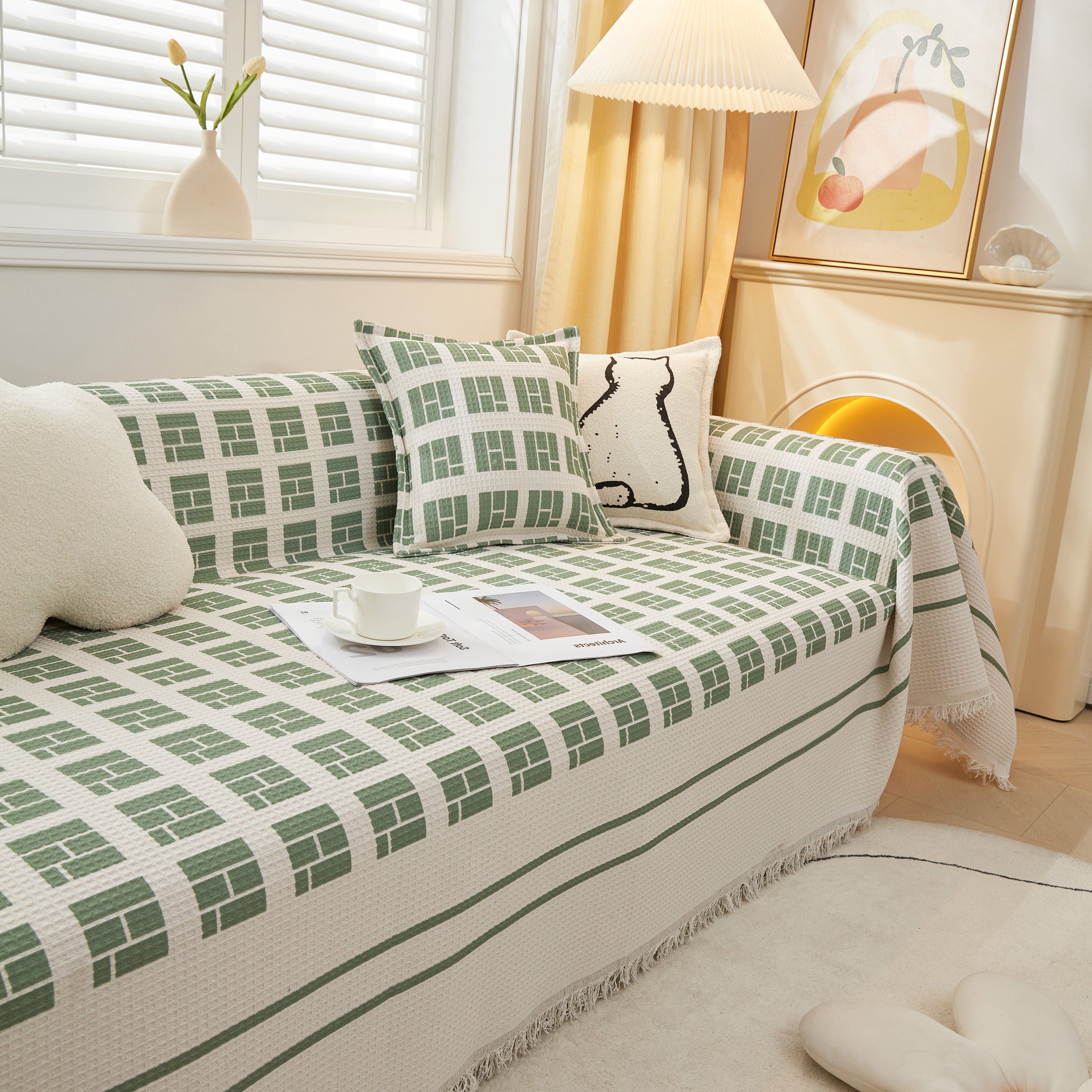 Large Couch Cover Throw, L Shape Sofa Cover For Sectional Couch Pet Friendly Furniture Protector