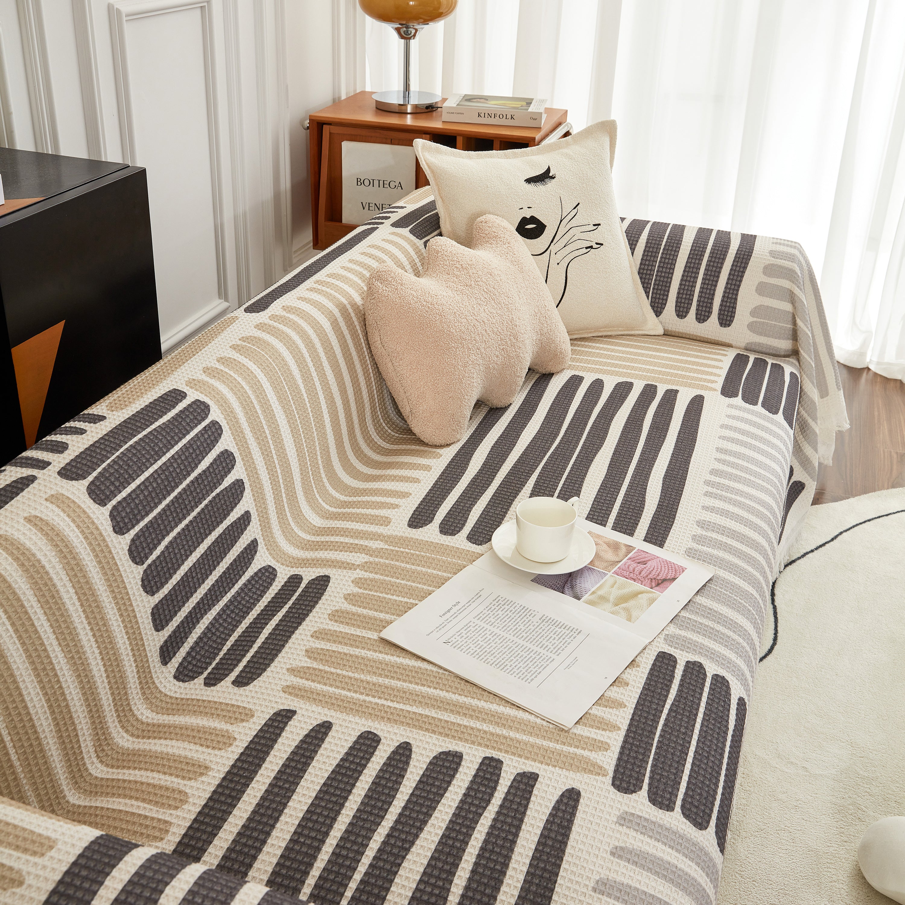 Cotton Sofa Blanket Cover, Throw Blanket Couch Protector, Extra Large Blanket To Cover Couch