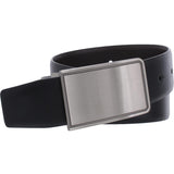 Perry Ellis Men's Rachel Plaque Belt Black