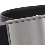 Perry Ellis Men's Rachel Plaque Belt Black