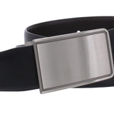 Perry Ellis Men's Rachel Plaque Belt Black