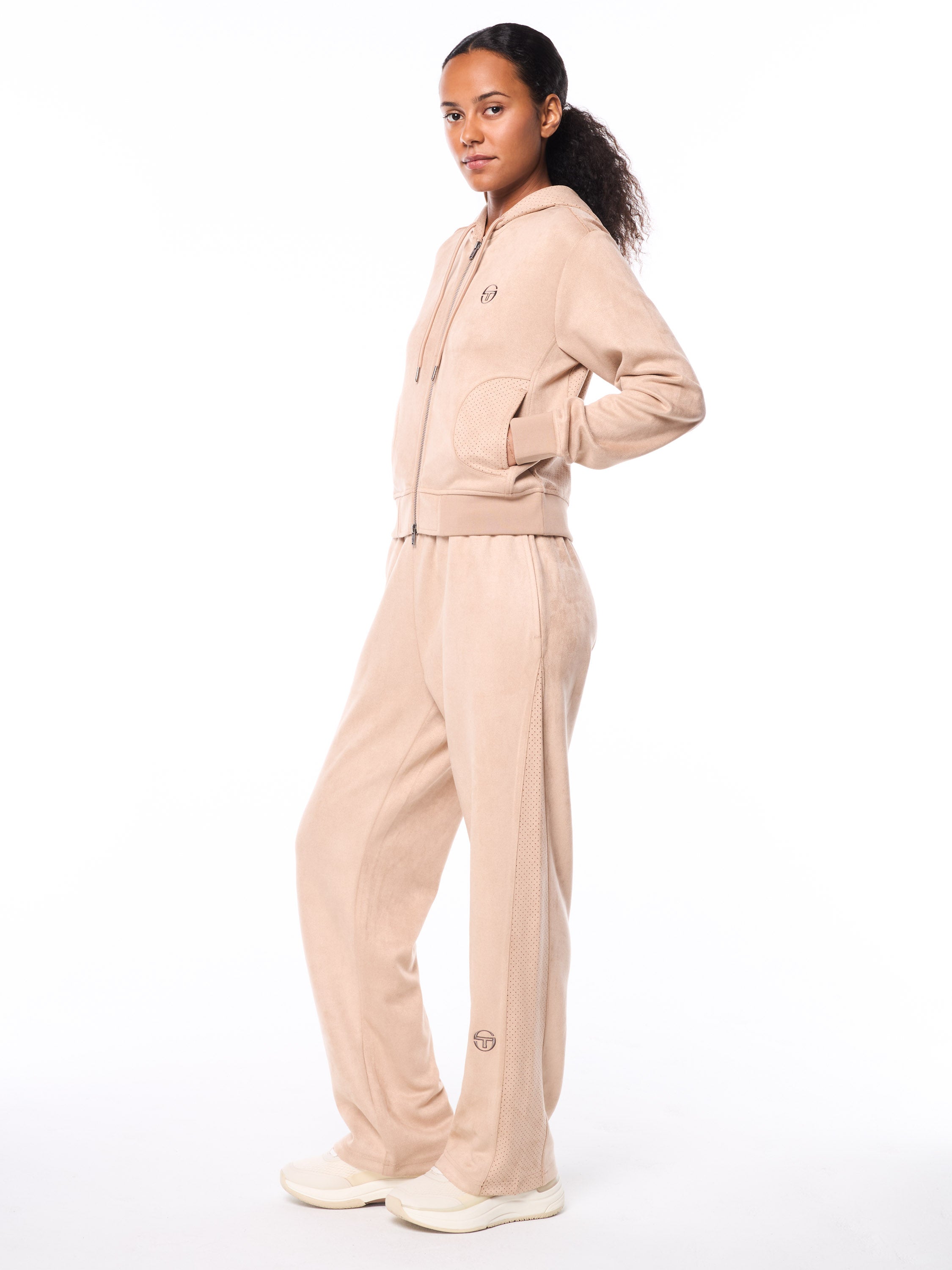 Women's Camoscio Hoodie- Humus