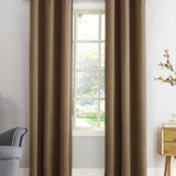 Sun Zero Preston Grommet Top Blackout Curtain Panel Brown Size 40X95
