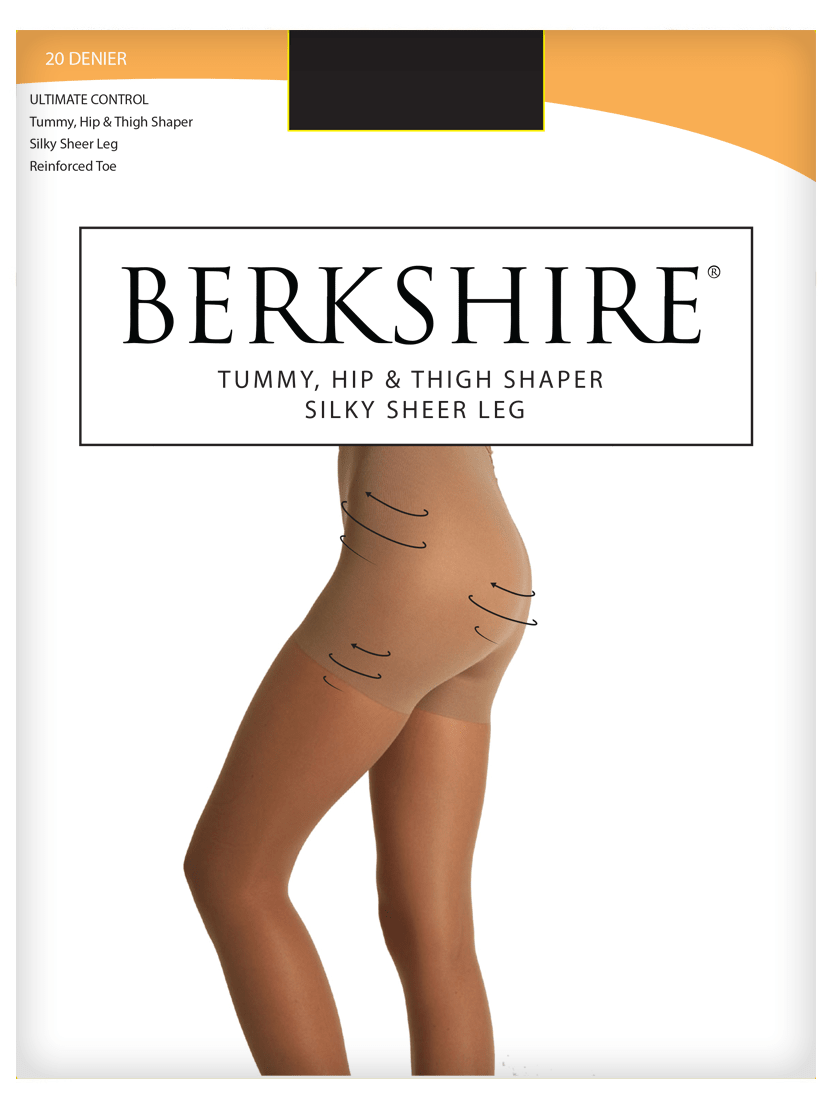 In Control Tummy & Thigh Sheer Shaping Pantyhose With Reinforced Toe