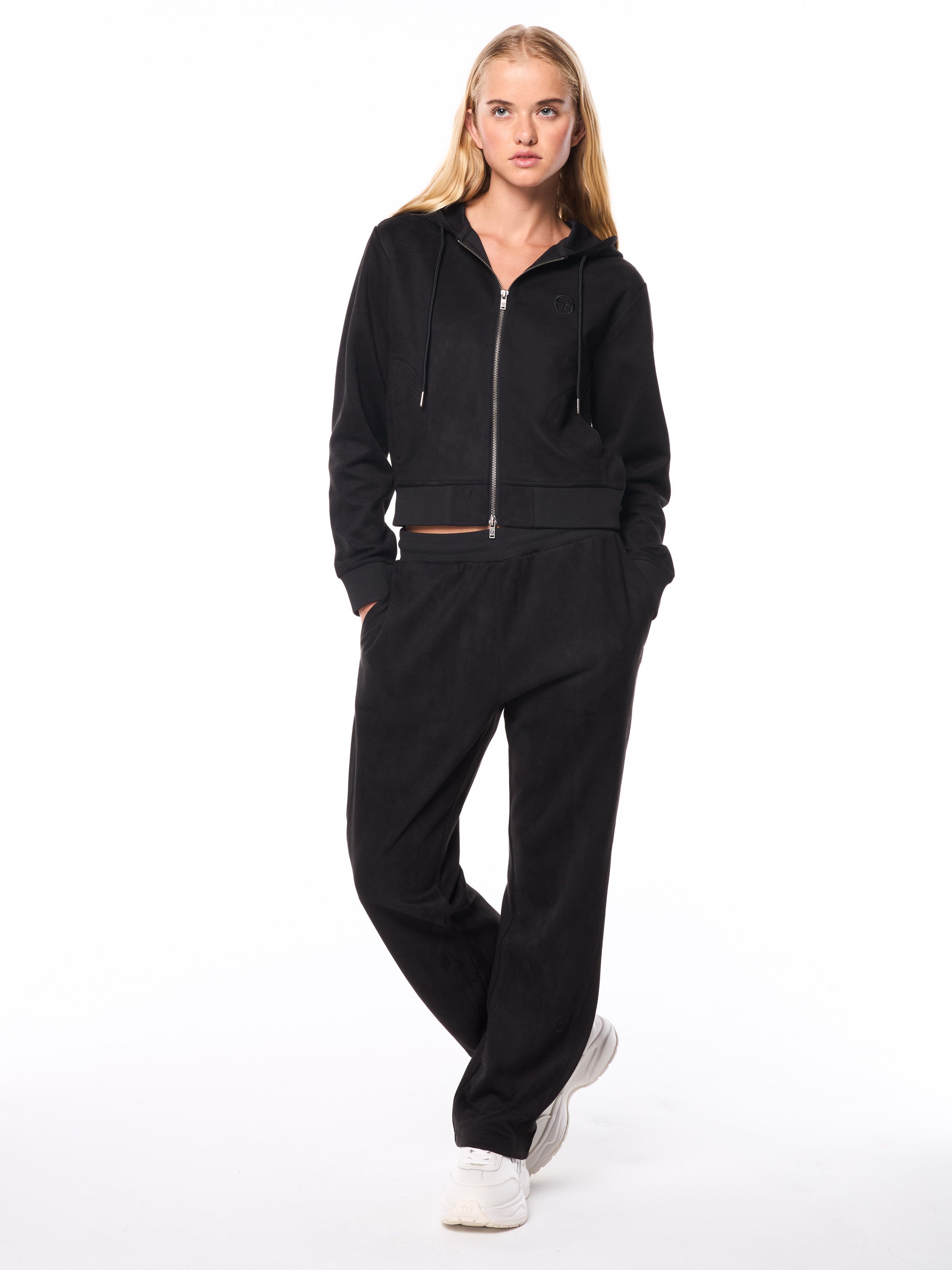 Women's Camoscio Hoodie- Black Beauty