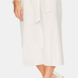 Vince Camuto Women's Belted Cropped Jumpsuit White Size 4