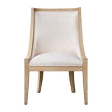 Upholstered Dining Chair with Nailhead Trim and Recessed Arms