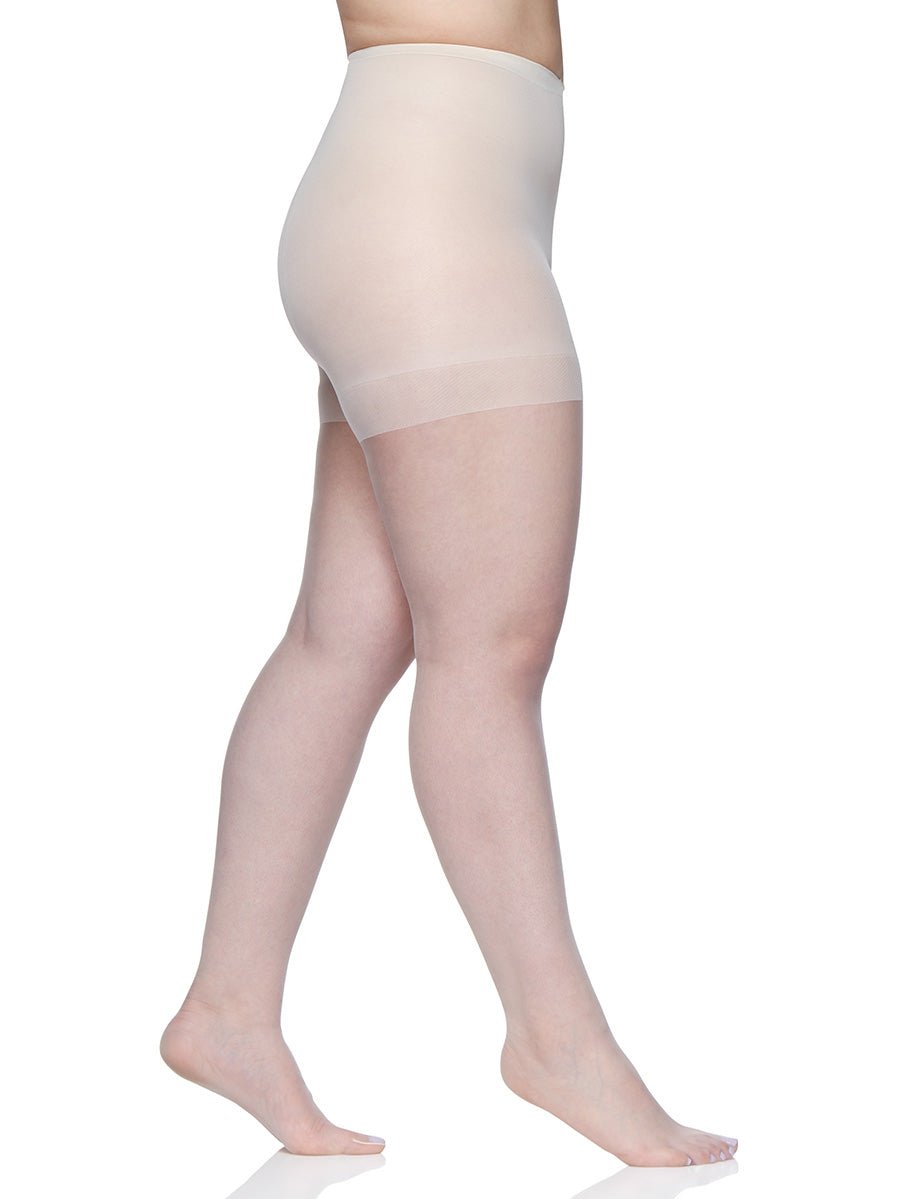 Queen Ultra Sheer Control Top Pantyhose With Sandalfoot Toe