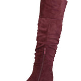 Journee Collection Women's Kaison Wide Calf Boots Red Size 8M
